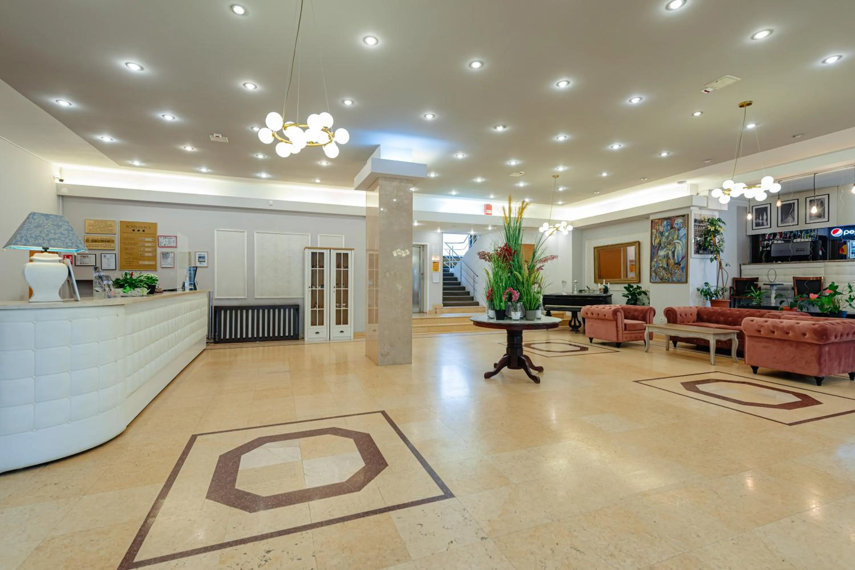 Lobby or reception in Hotel Rusca