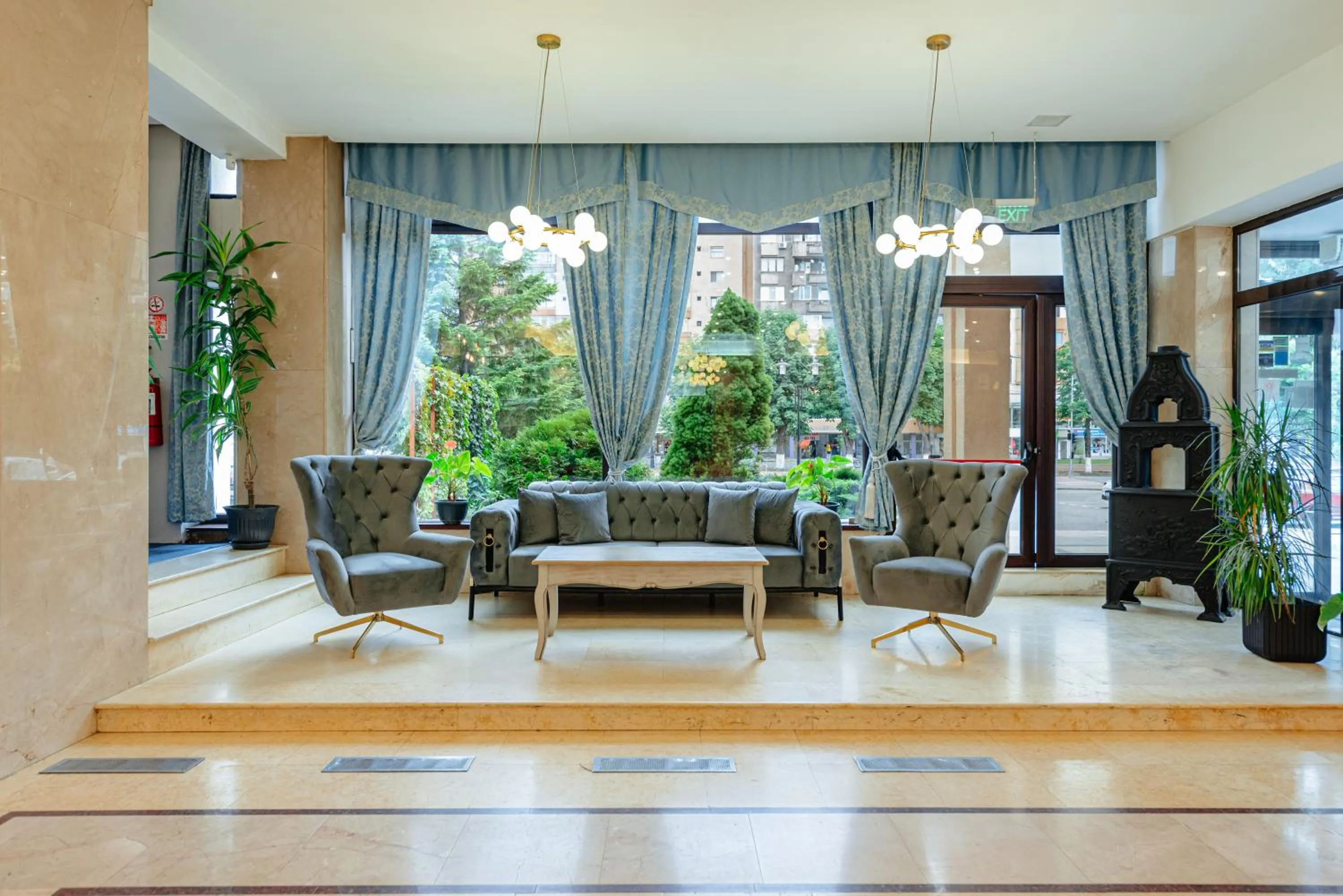 Seating area in Hotel Rusca