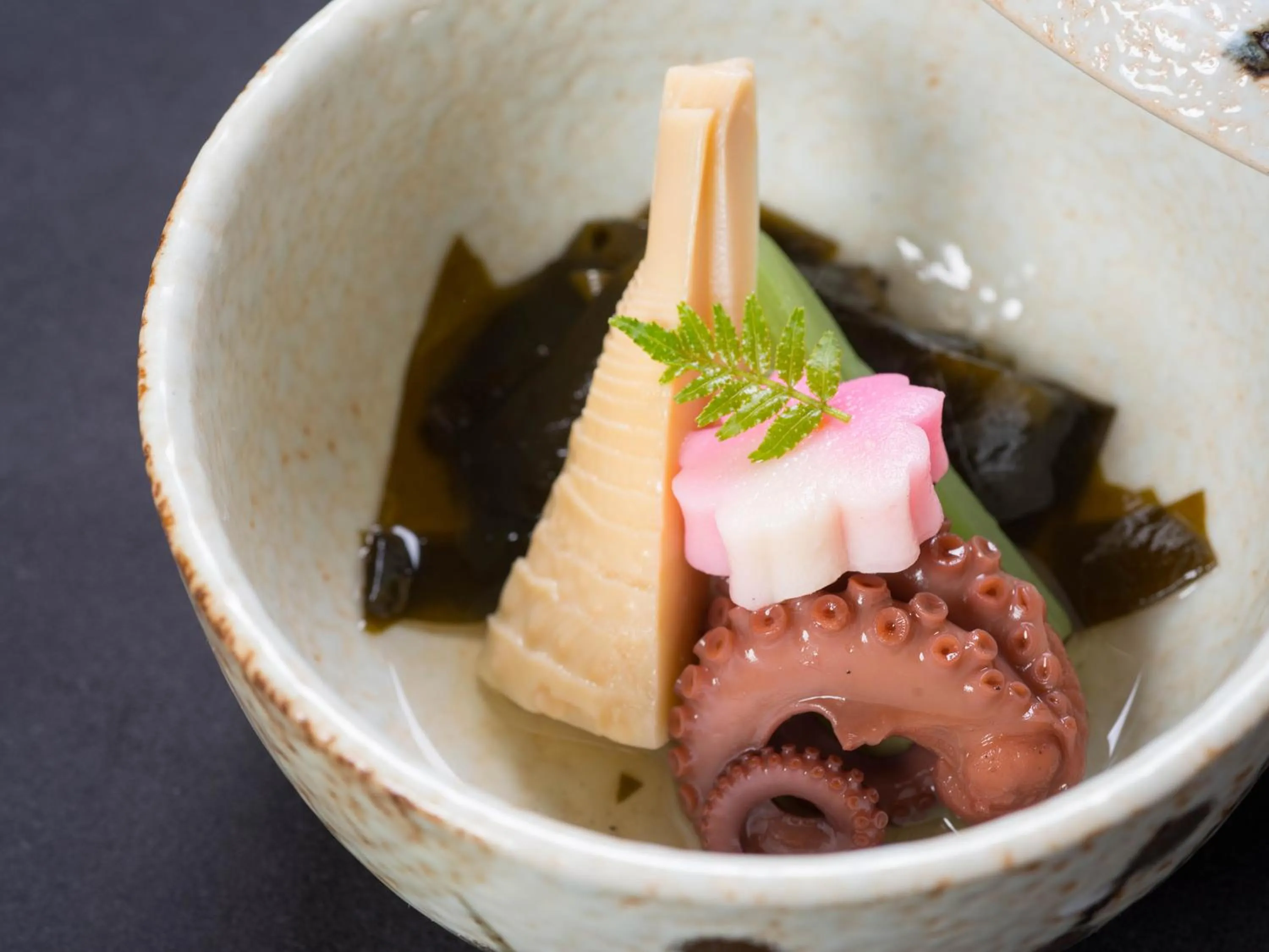 Food close-up in Kappo Ryokan Shiroyama