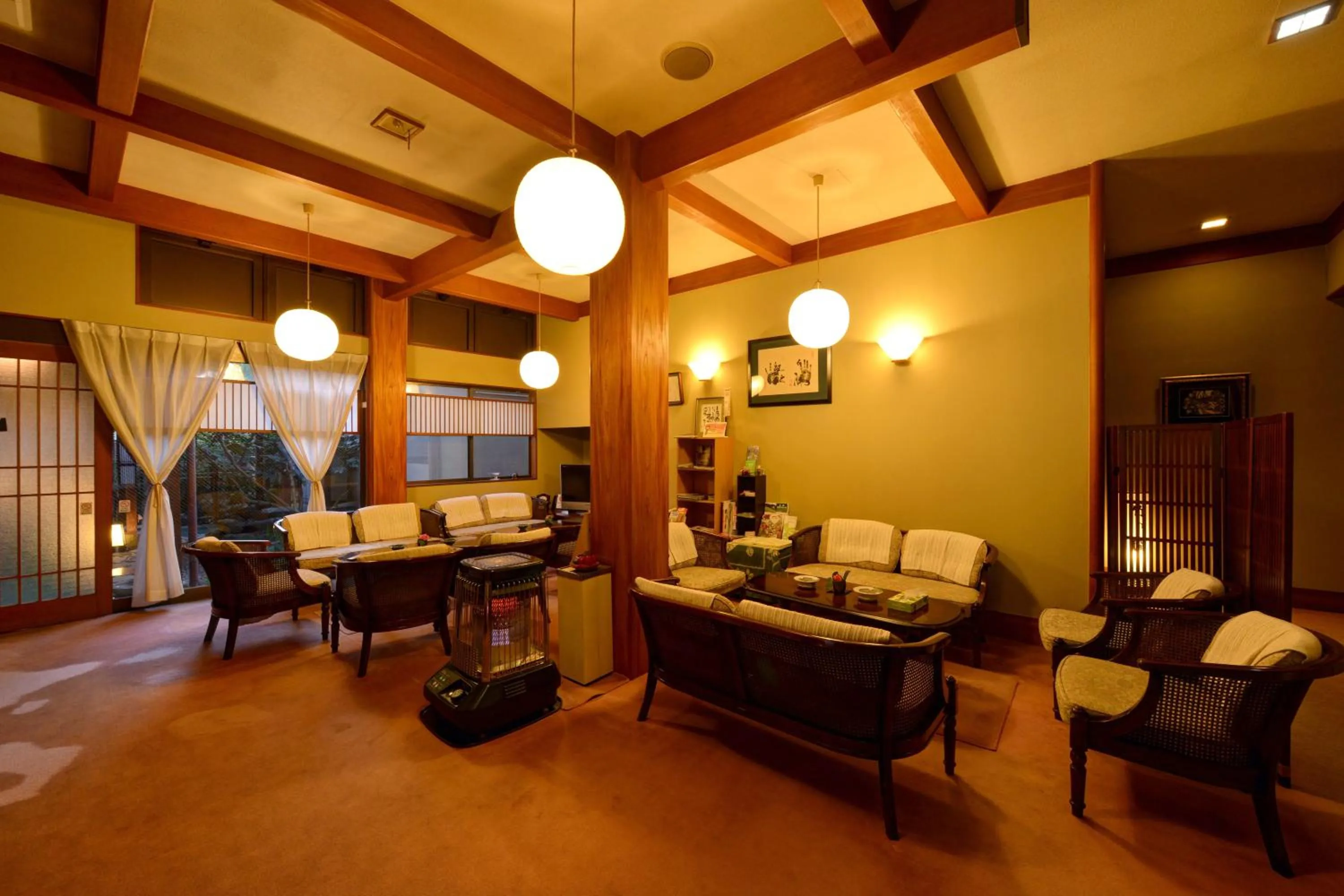 Lobby or reception in Kappo Ryokan Shiroyama