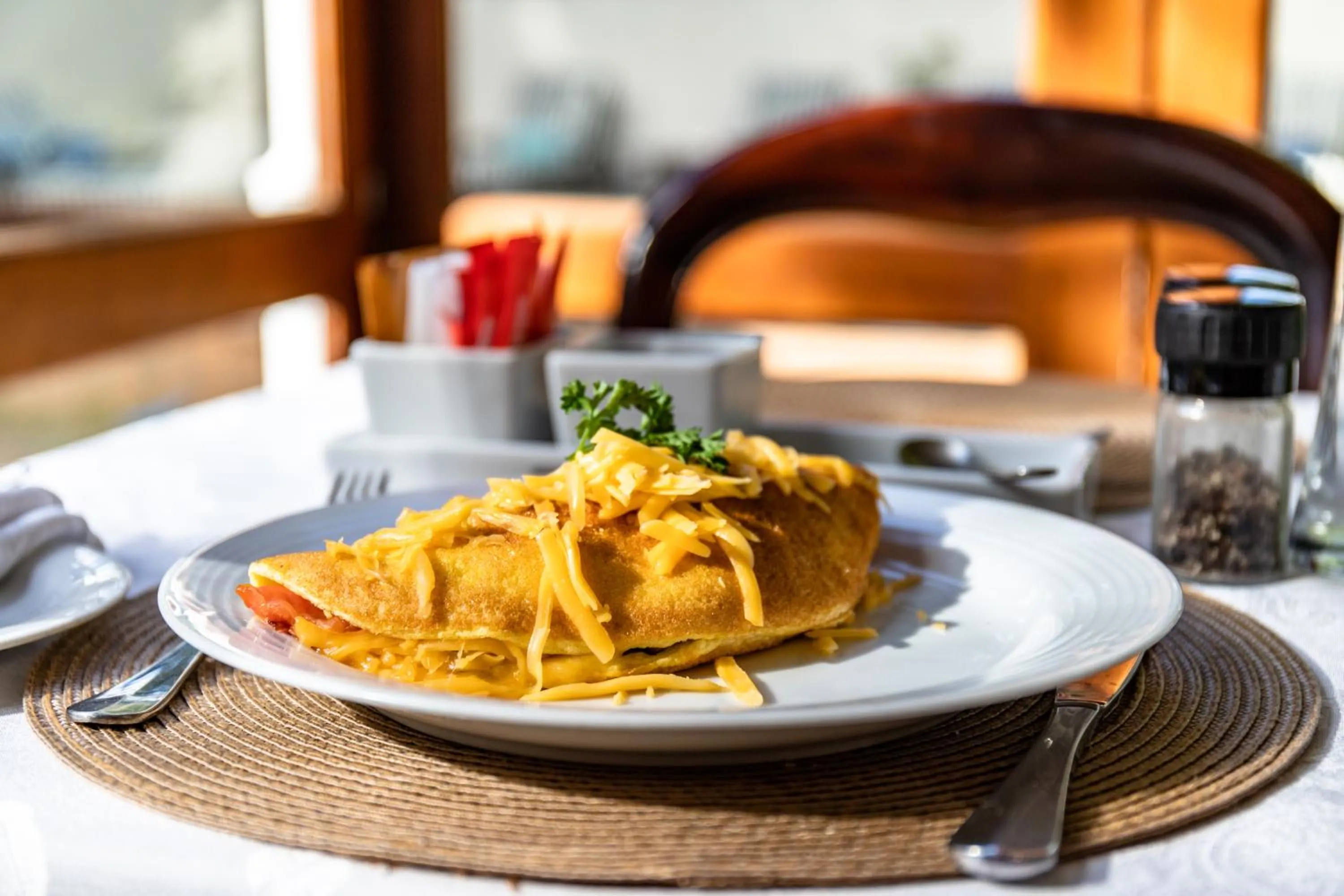 Breakfast in Evergreen Manor and Spa