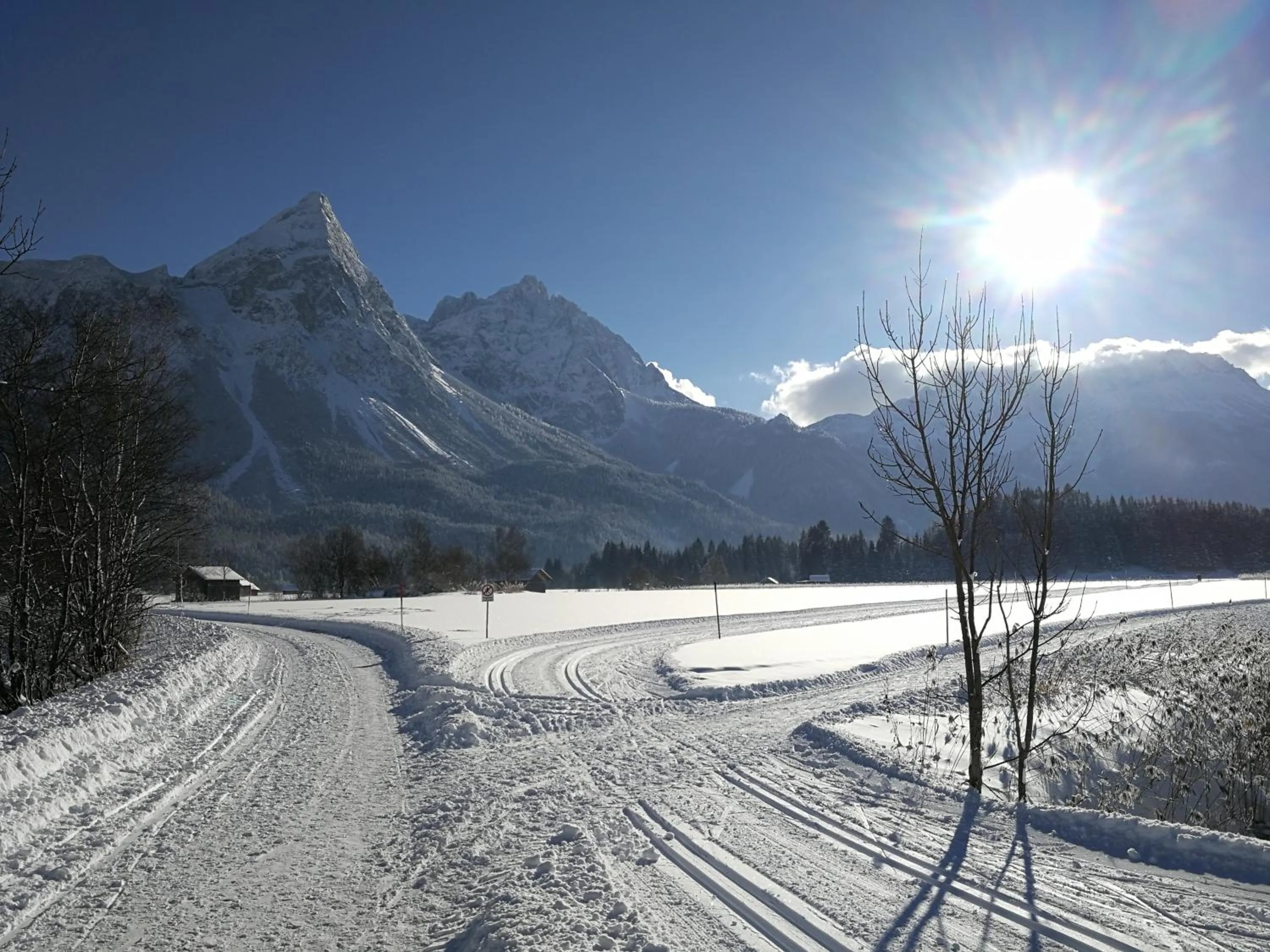 Natural landscape in Das Halali - dein kleines Hotel an der Zugspitze