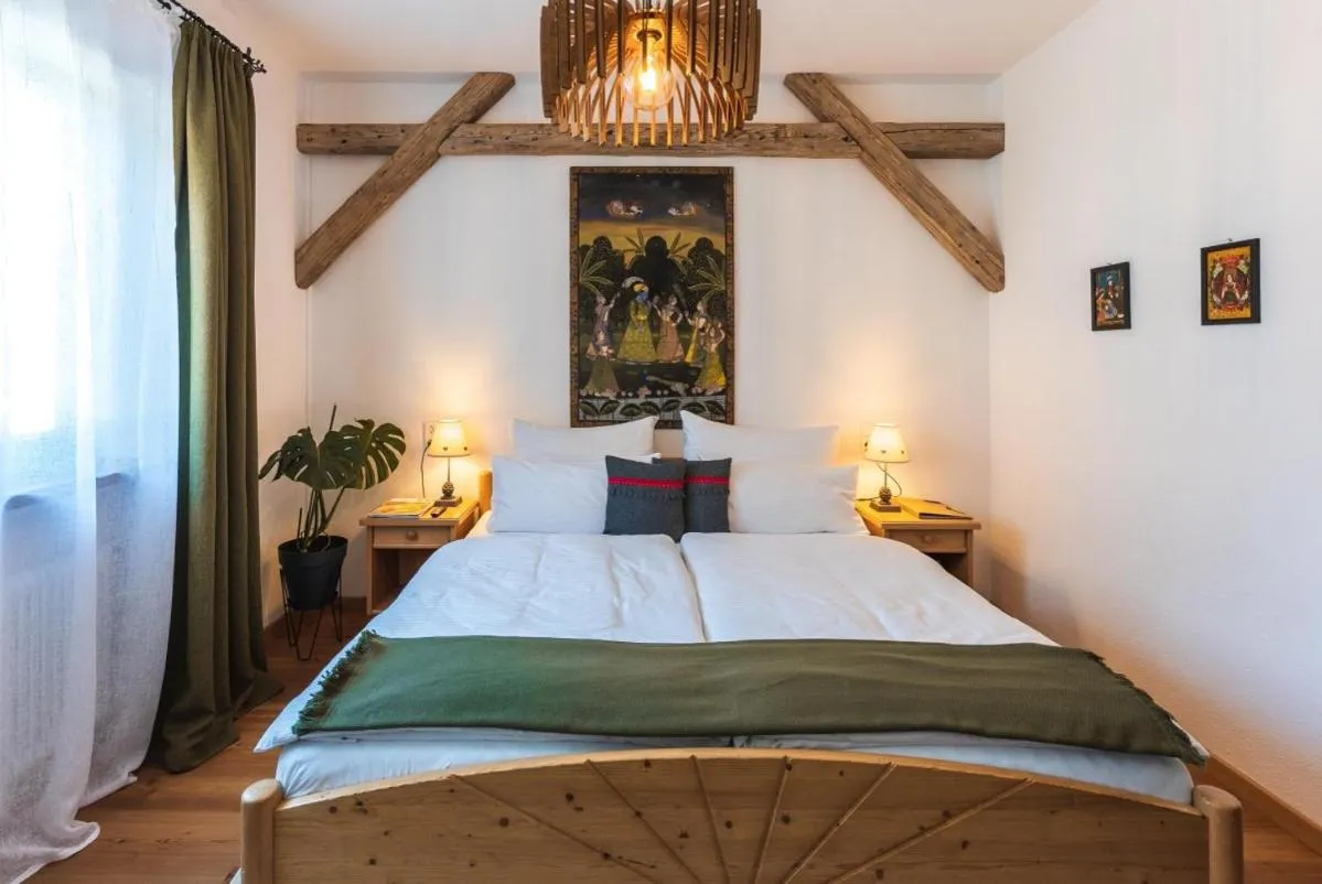 Bed in Das Halali - dein kleines Hotel an der Zugspitze