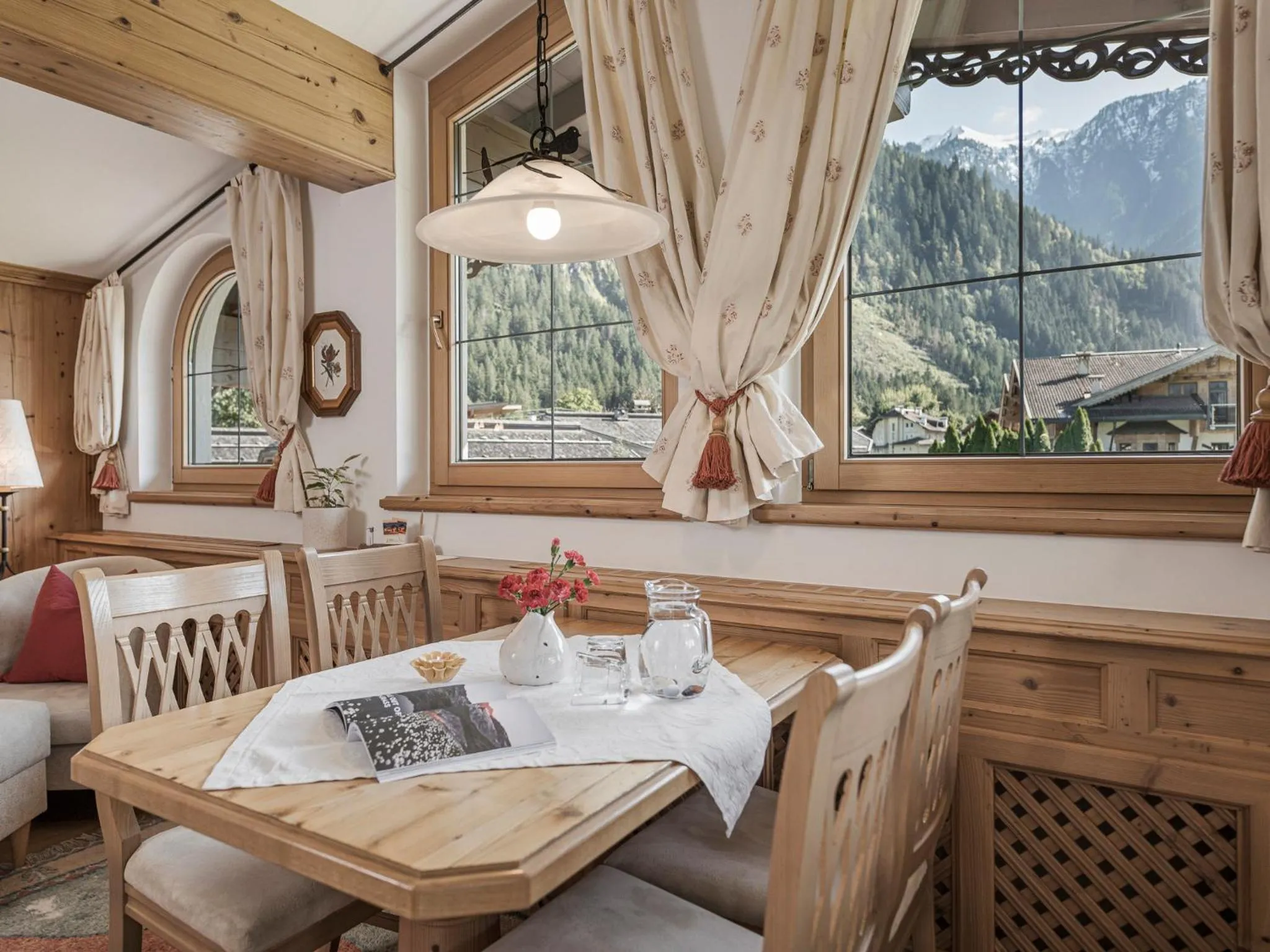 Dining area in Apparthotel "Landhaus Veronika"