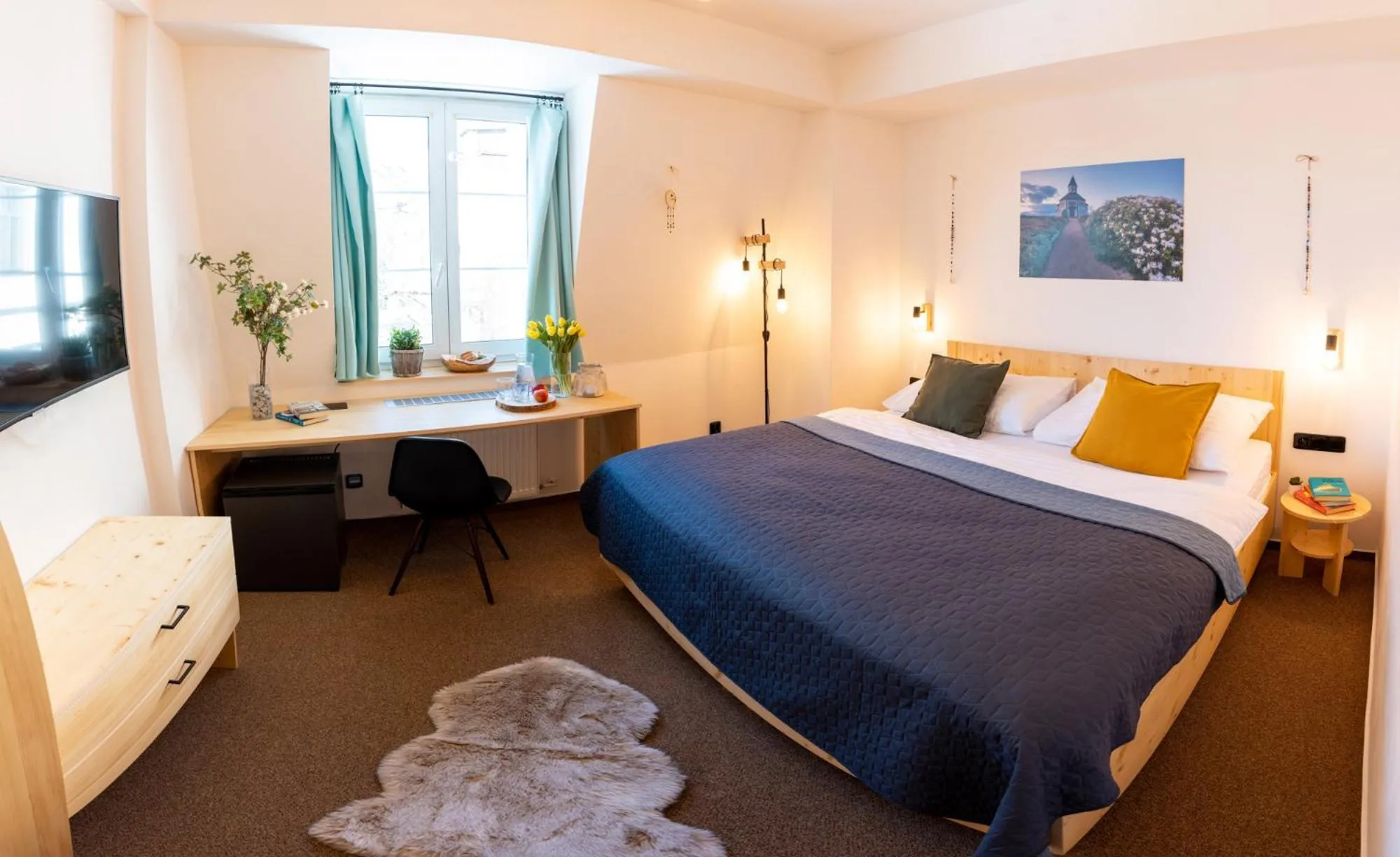 Bed in Hotel Rehavital