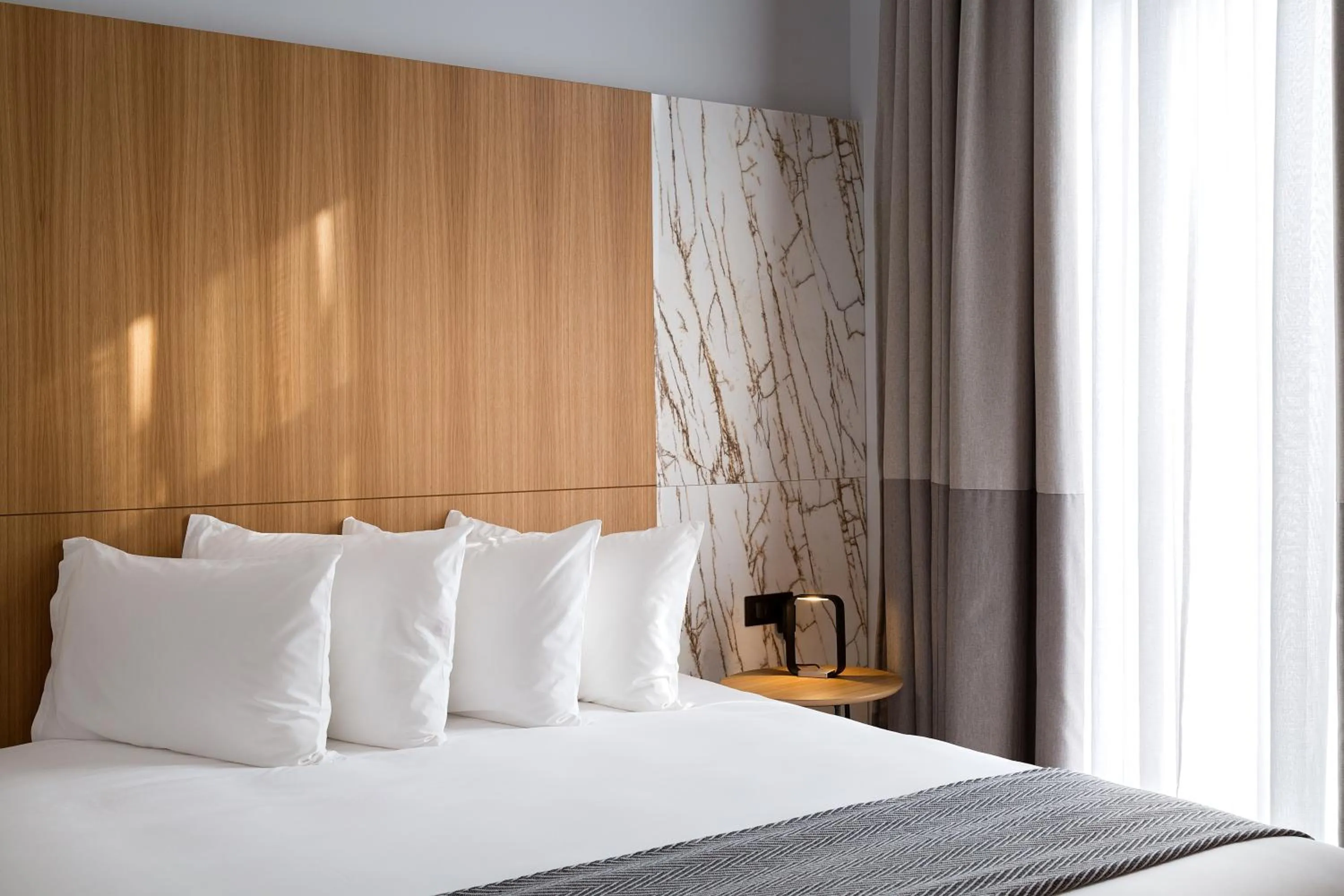 Bed in Aegli Hotel Volos