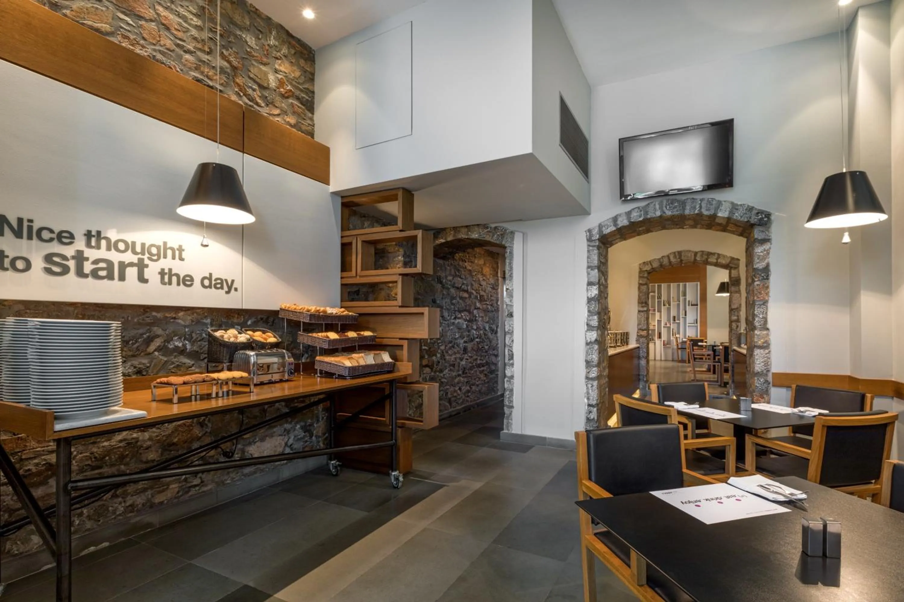 Buffet breakfast in Aegli Hotel Volos