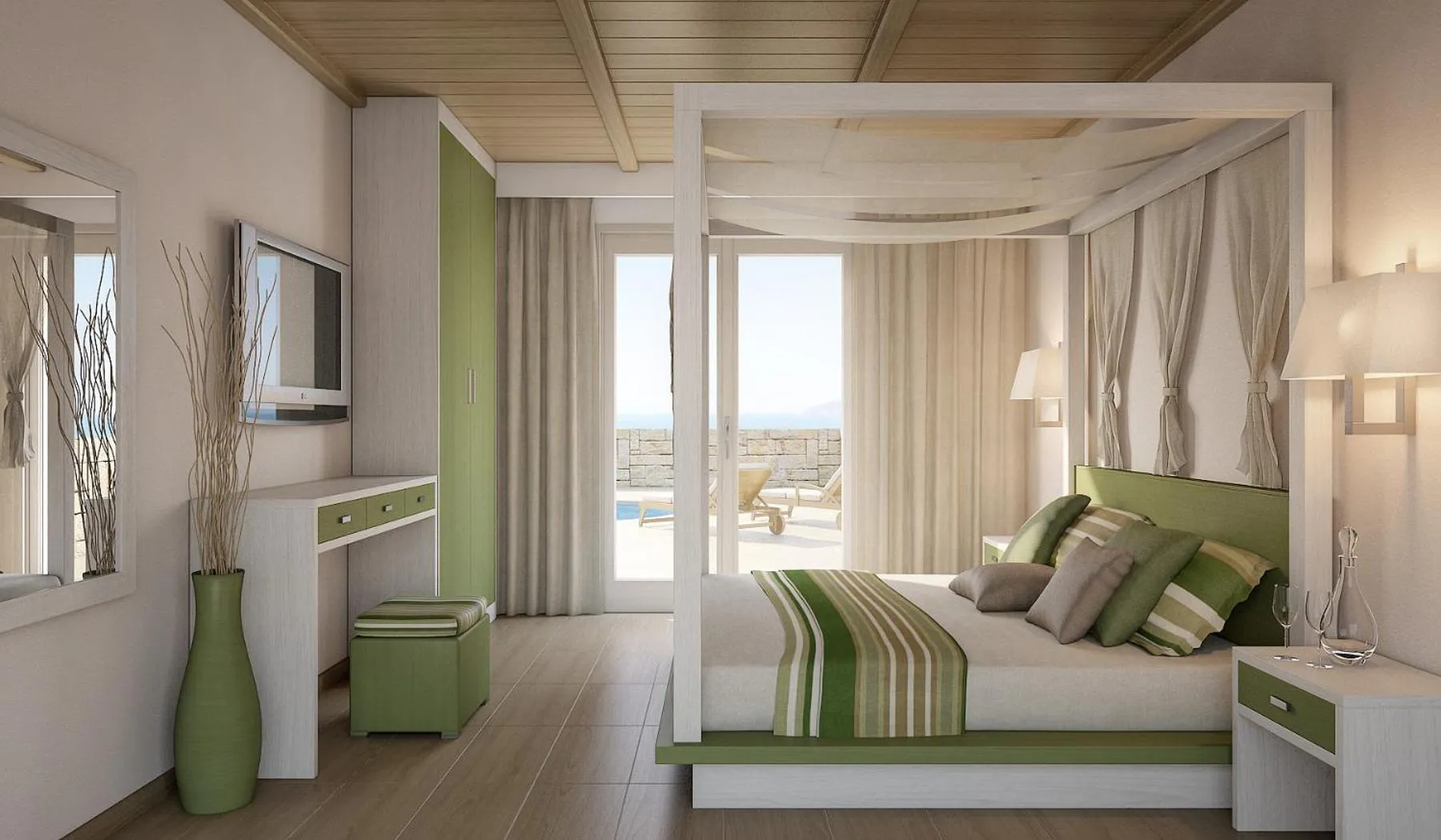 Bed in Filion Suites Resort & Spa