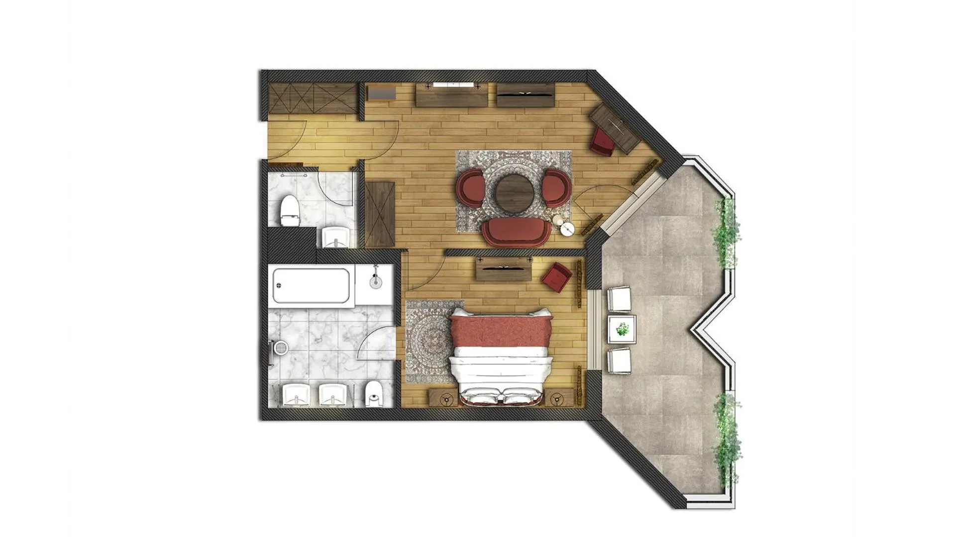 Floor plan in Reduce Hotel Thermal Adults only