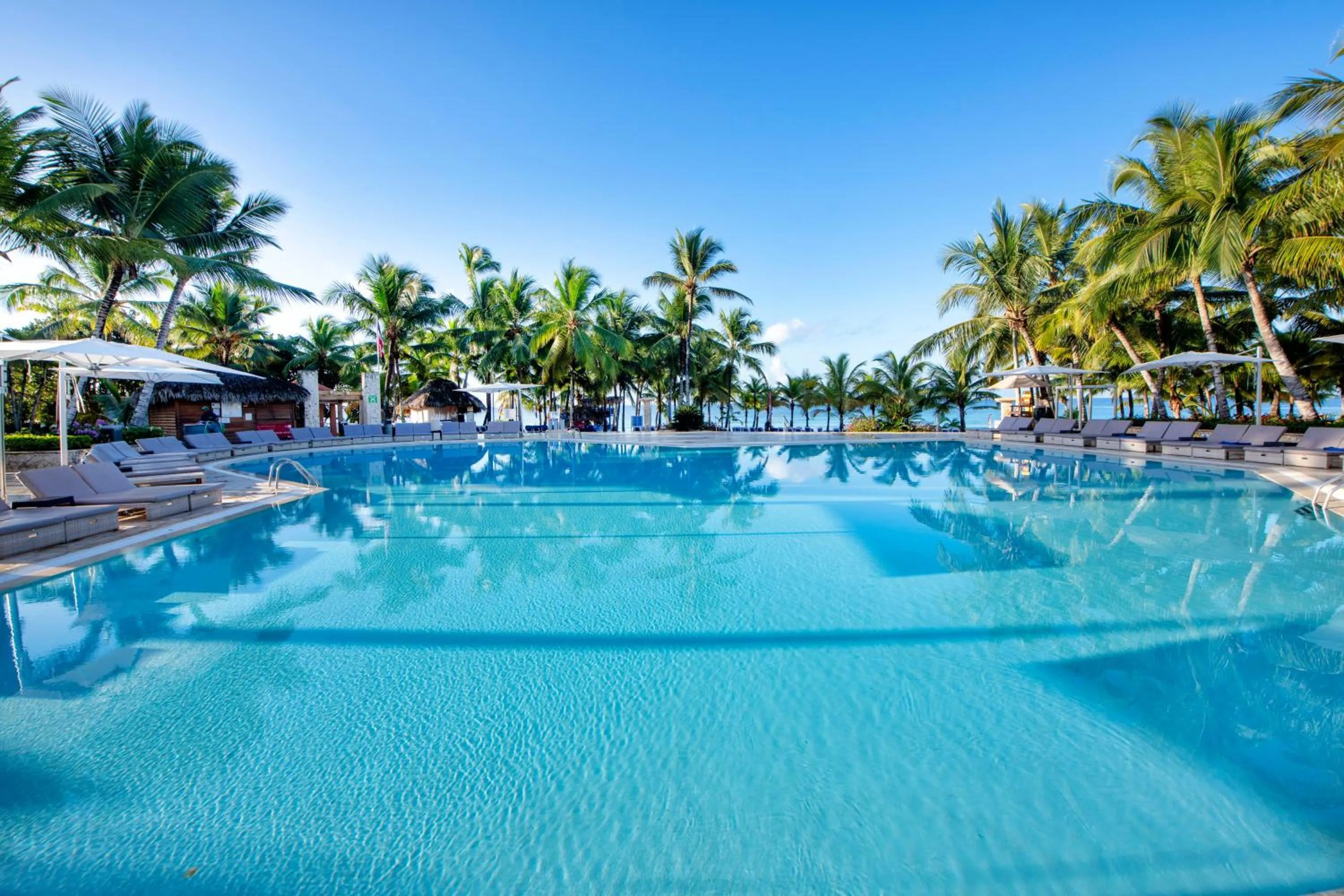 Swimming pool in Viva Dominicus Palace by Wyndham, A Trademark All Inclusive