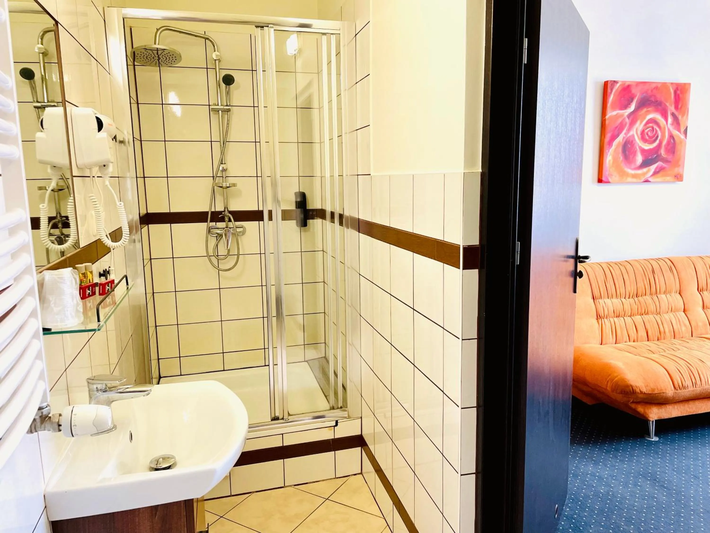 Shower in Hotel Seven 7