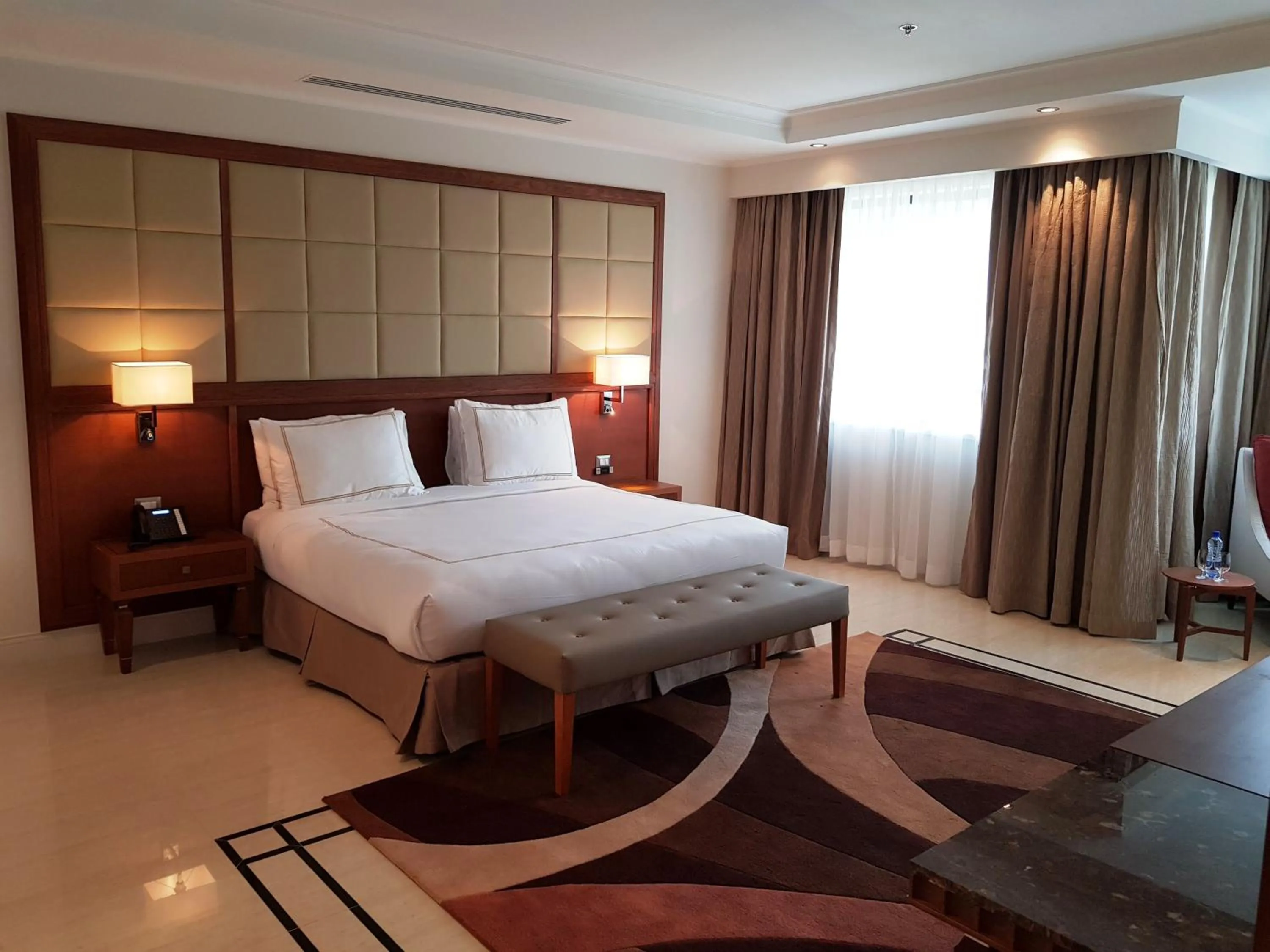Bed in Grand Hotel Djibloho