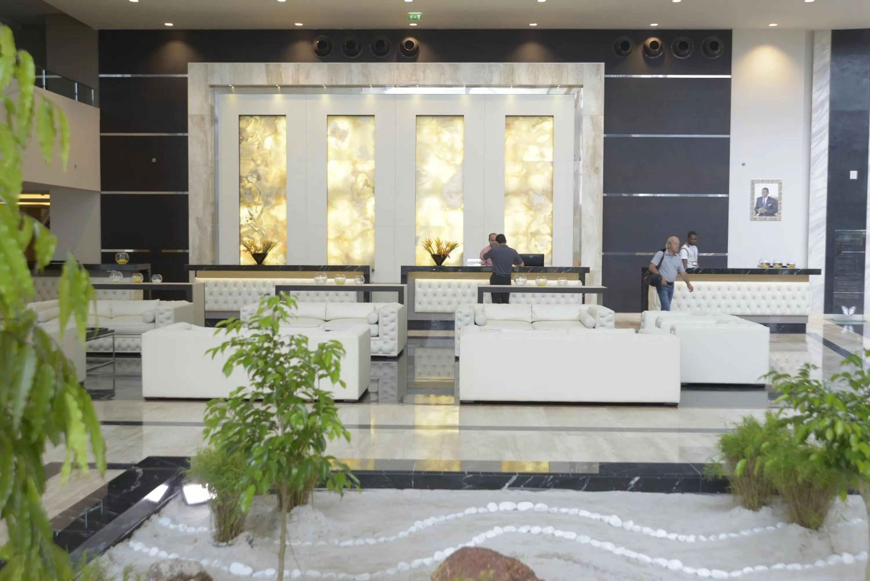 Facade/entrance in Grand Hotel Djibloho