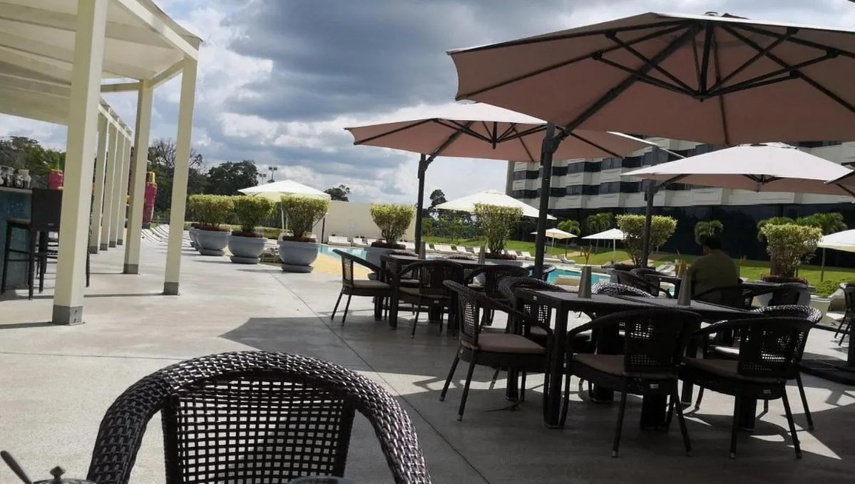 Patio in Grand Hotel Djibloho