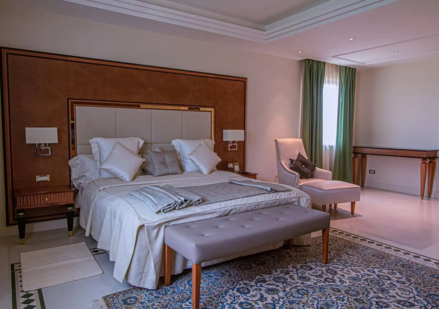 Bedroom, Bed in Grand Hotel Djibloho