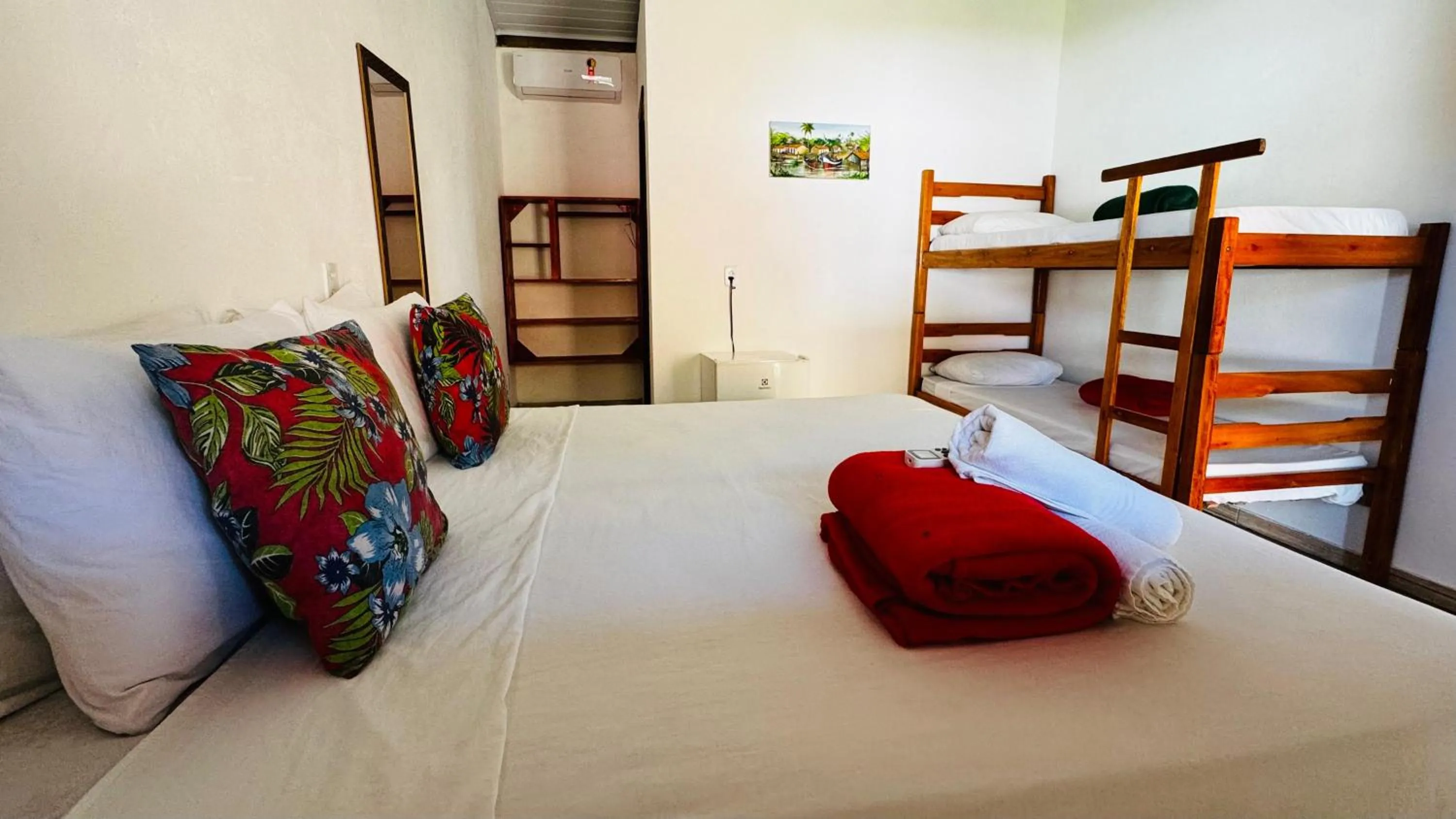 Bedroom, Bed in Pousada Aquarela