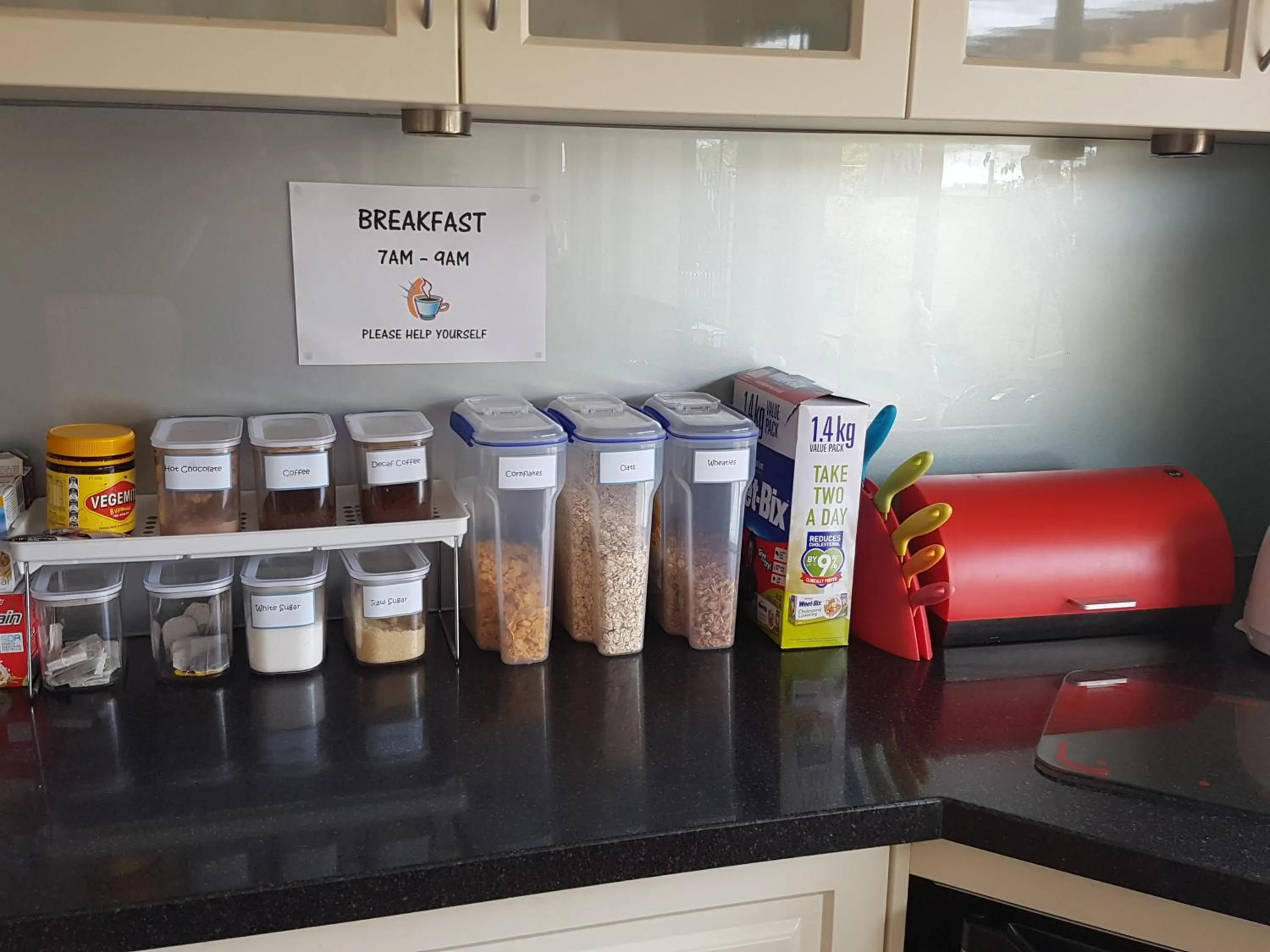 Continental breakfast in Ocean Reef Homestay