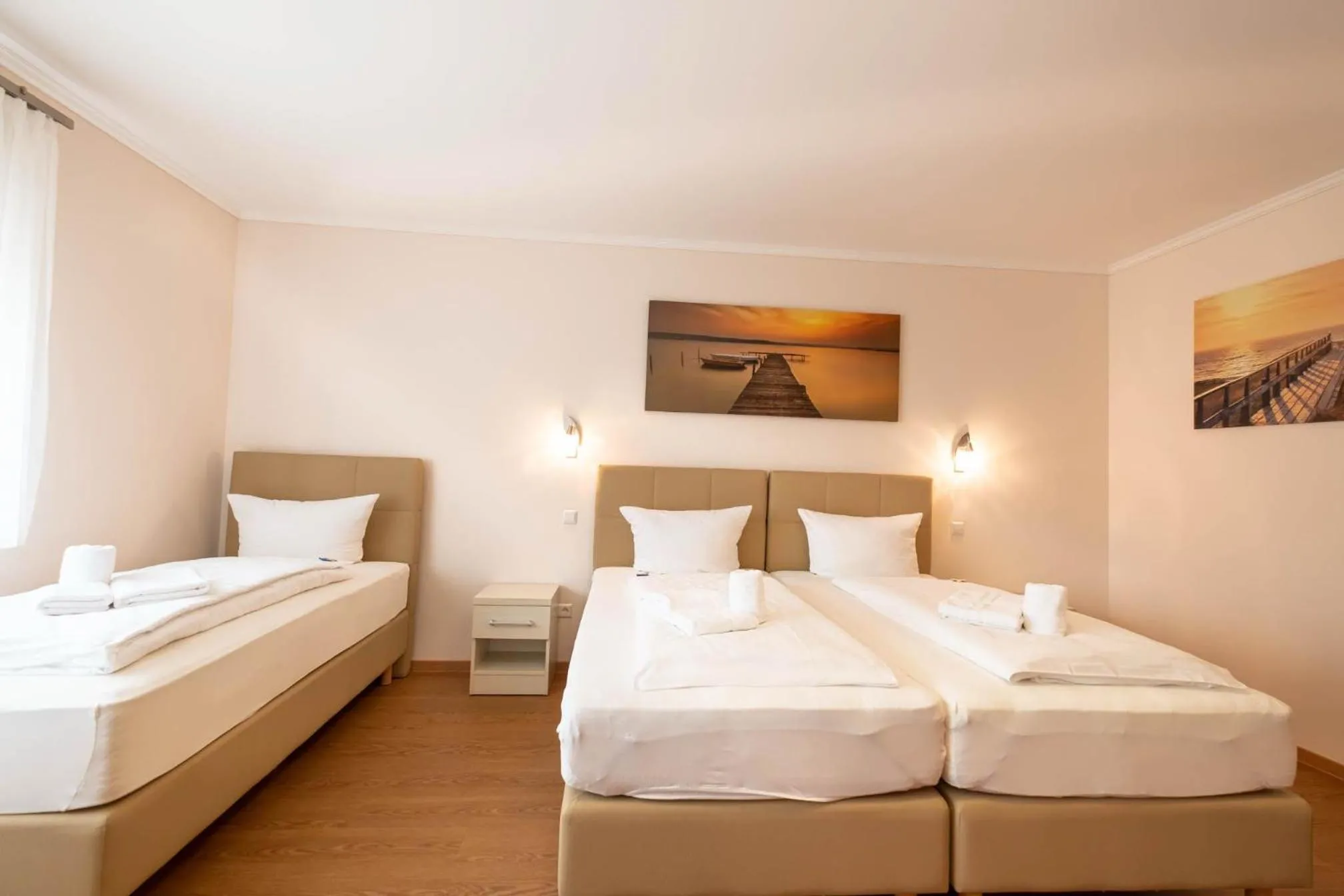 Photo of the whole room, Bed in Kraichgauhotel