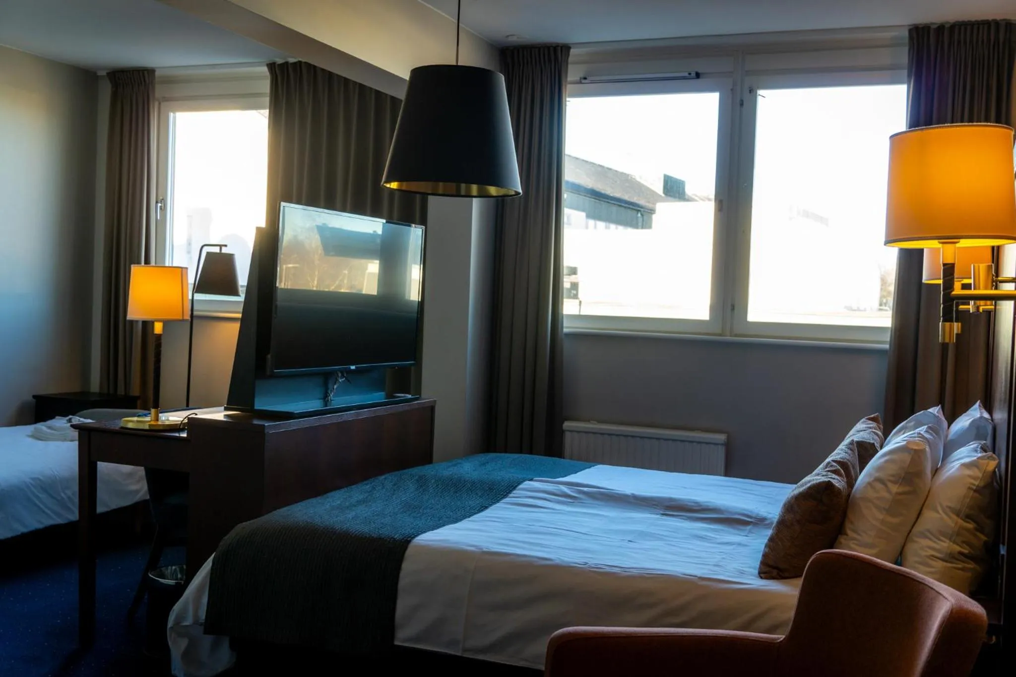 Bed in Vänerport Stadshotell i Mariestad