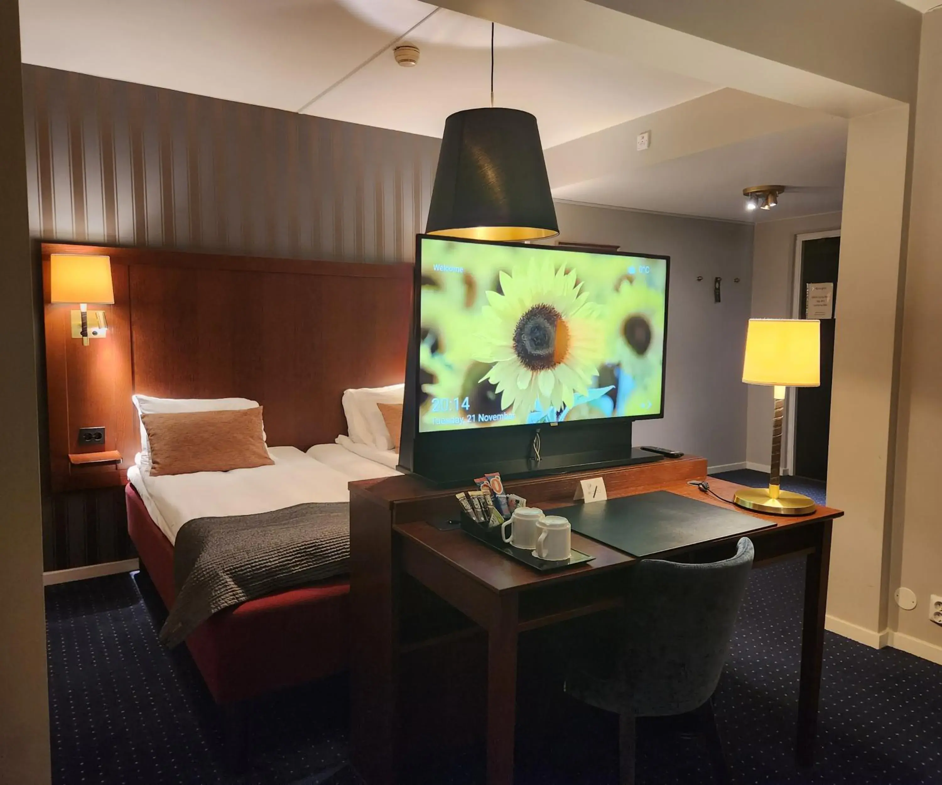 Double or Twin Room in Vänerport Stadshotell i Mariestad Double or Twin Room in Vänerport Stadshotell i Mariestad