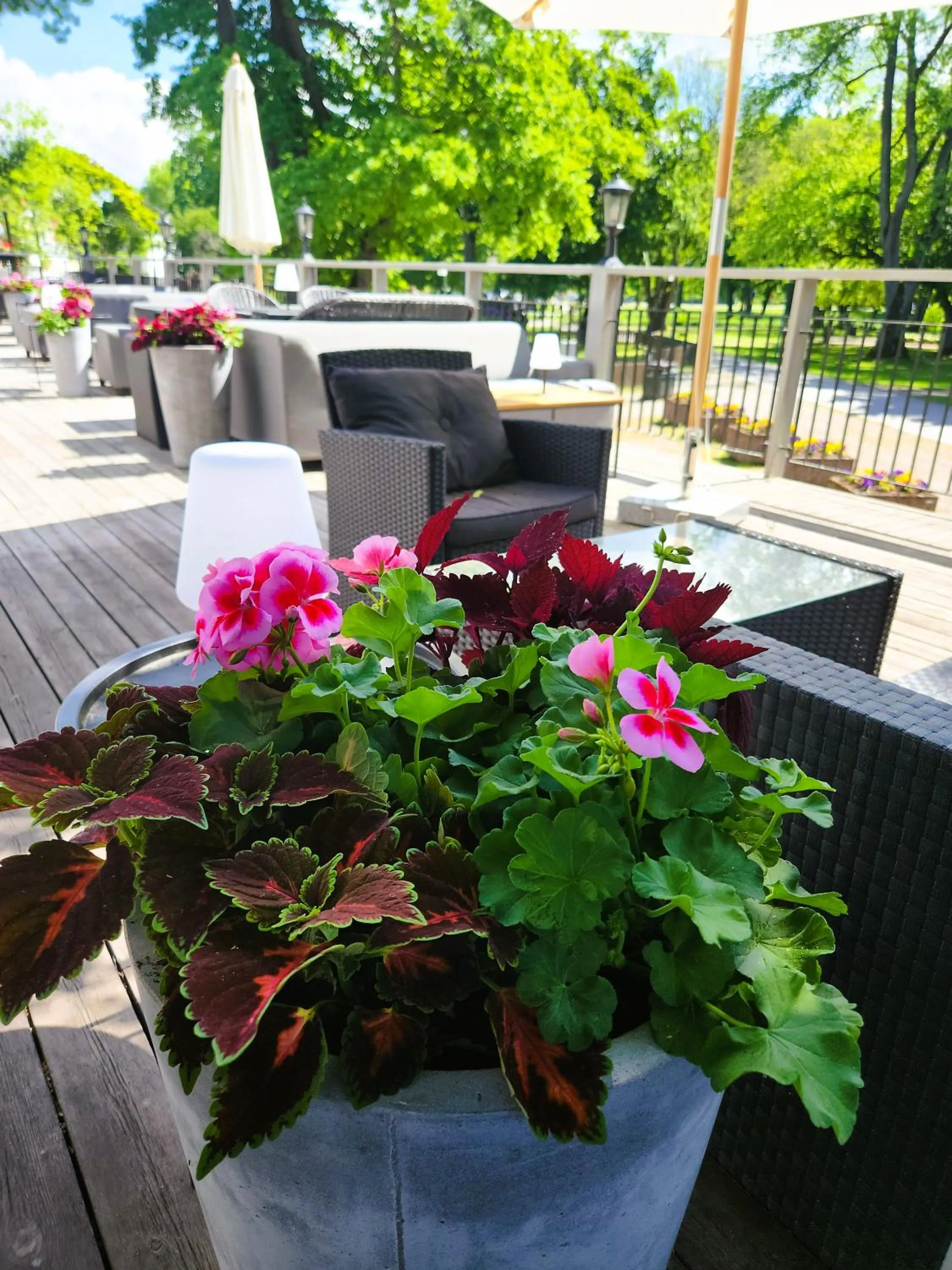 Patio in Vänerport Stadshotell i Mariestad