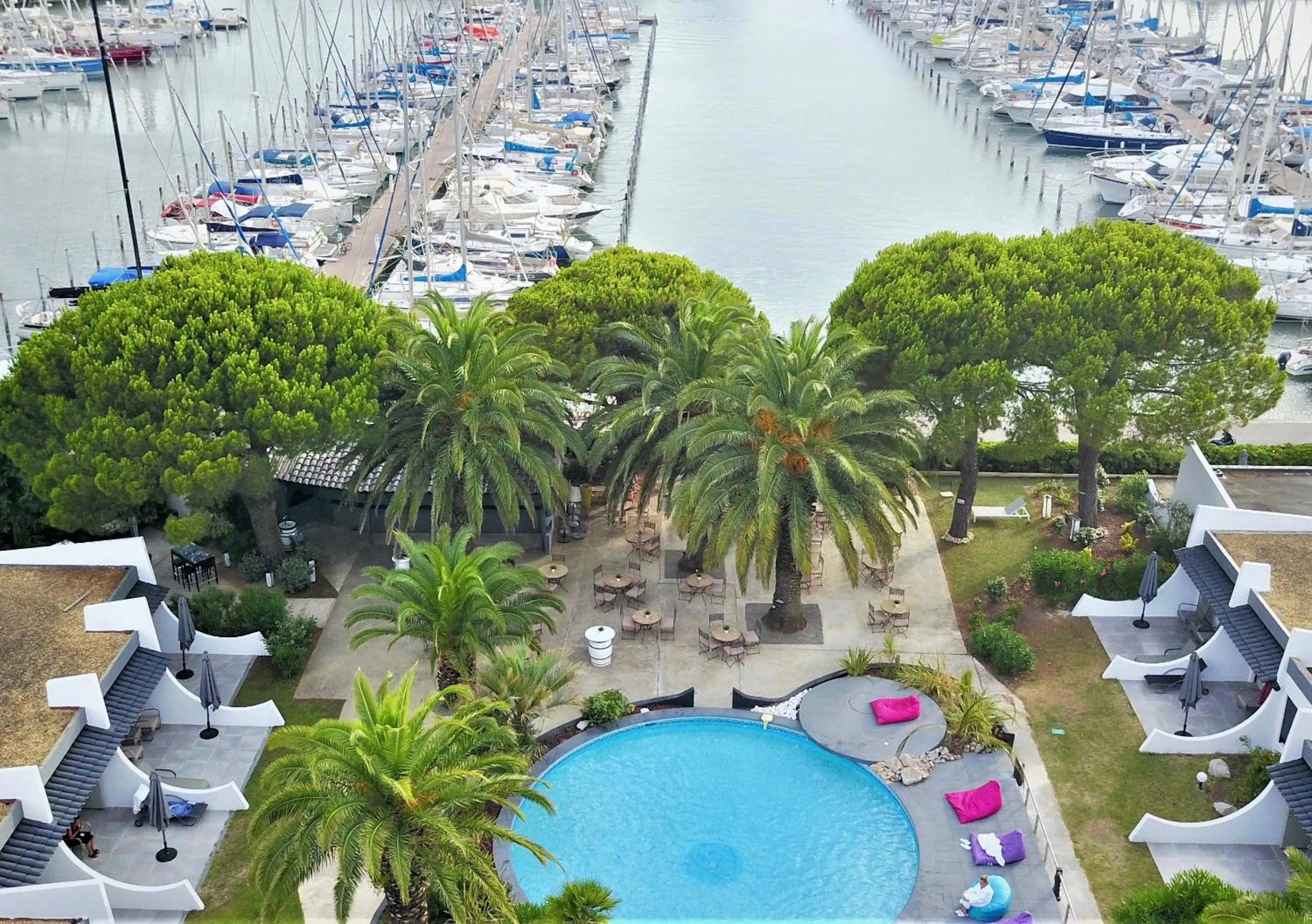 Garden view in Le Spinaker