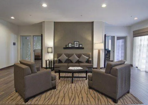 Communal lounge/ TV room in Sleep Inn & Suites Marshall - University Area