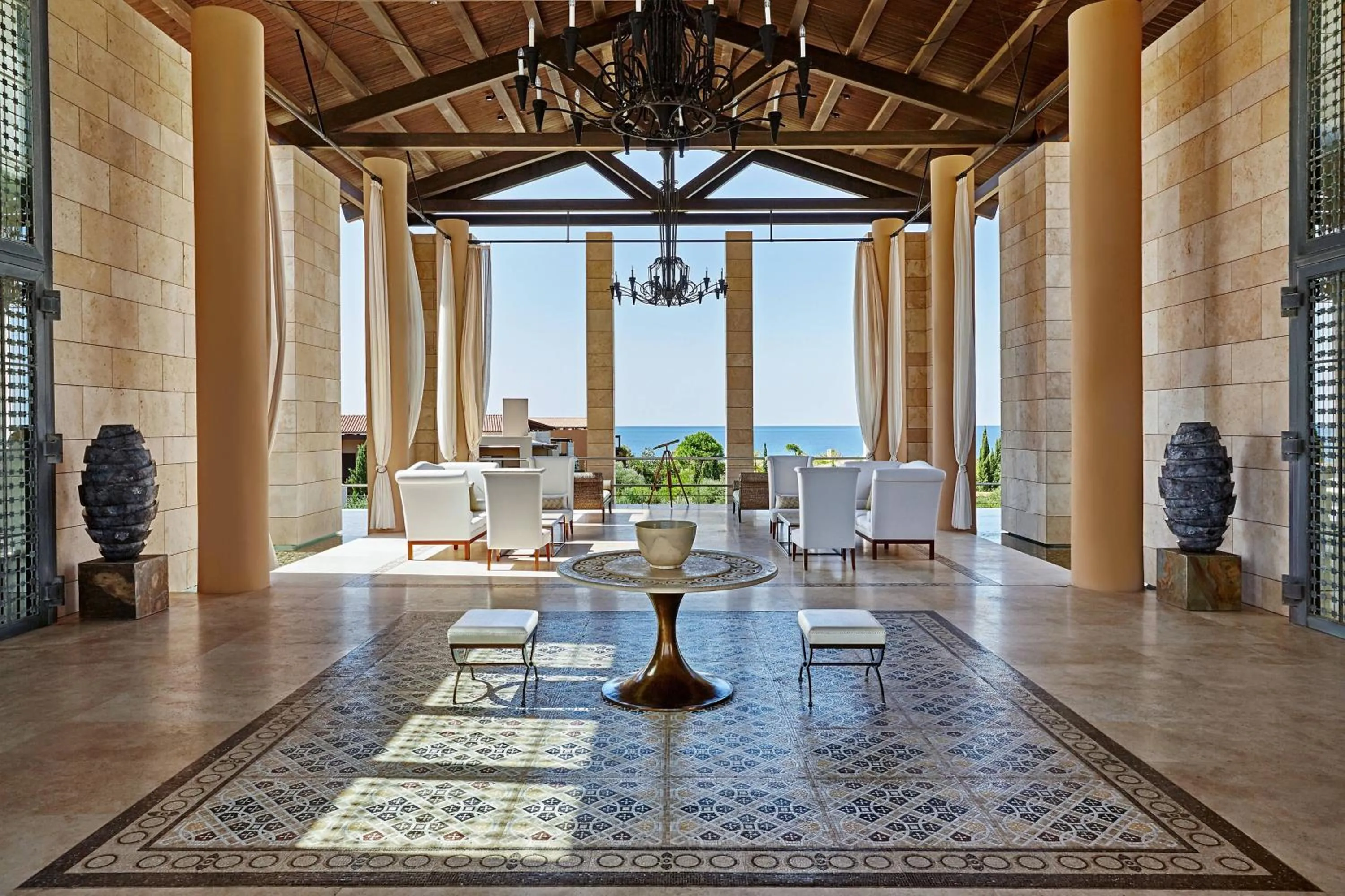 Lobby or reception in The Romanos, a Luxury Collection Resort, Costa Navarino