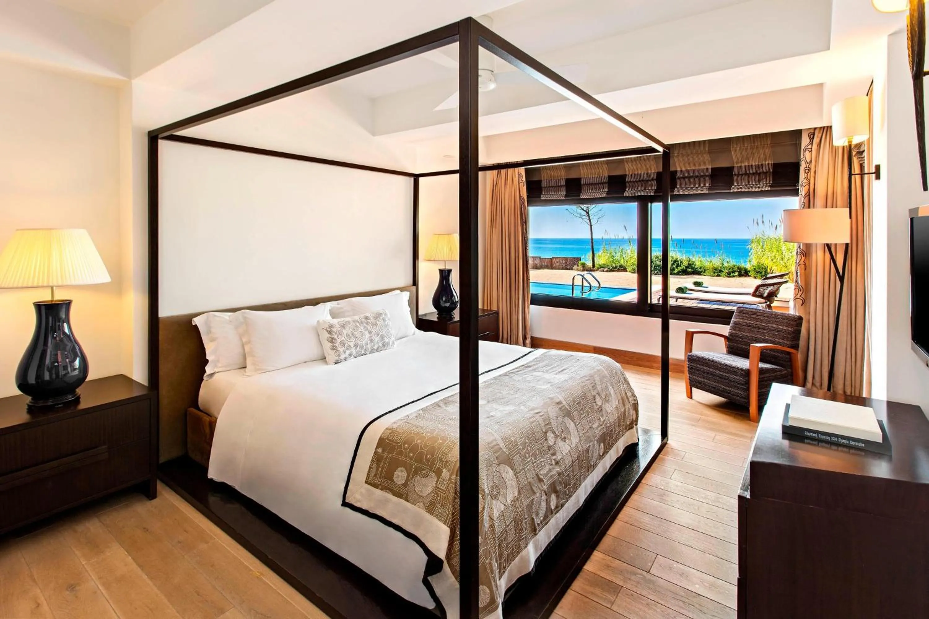 Bedroom, Bed in The Romanos, a Luxury Collection Resort, Costa Navarino