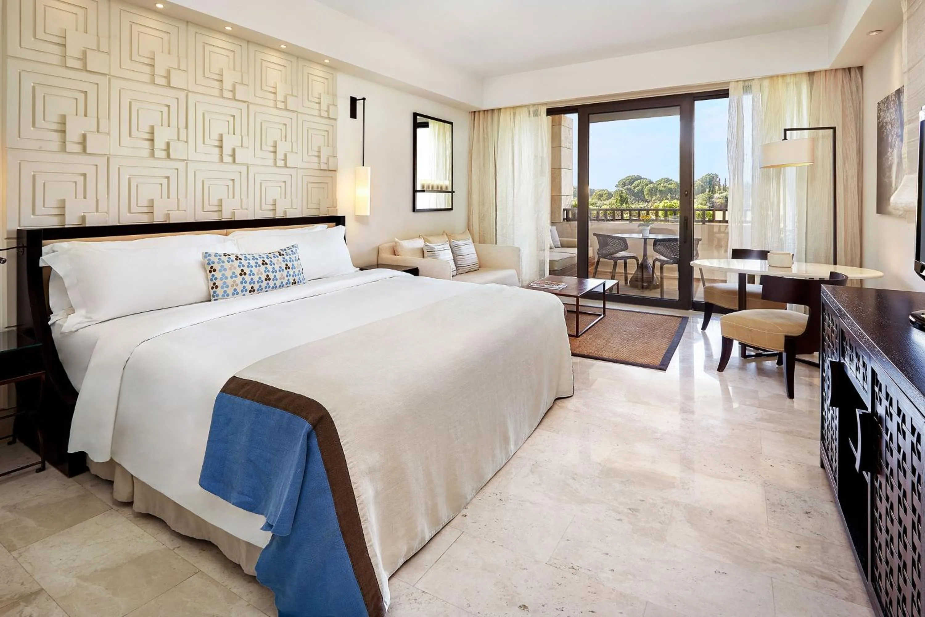 Photo of the whole room, Bed in The Romanos, a Luxury Collection Resort, Costa Navarino