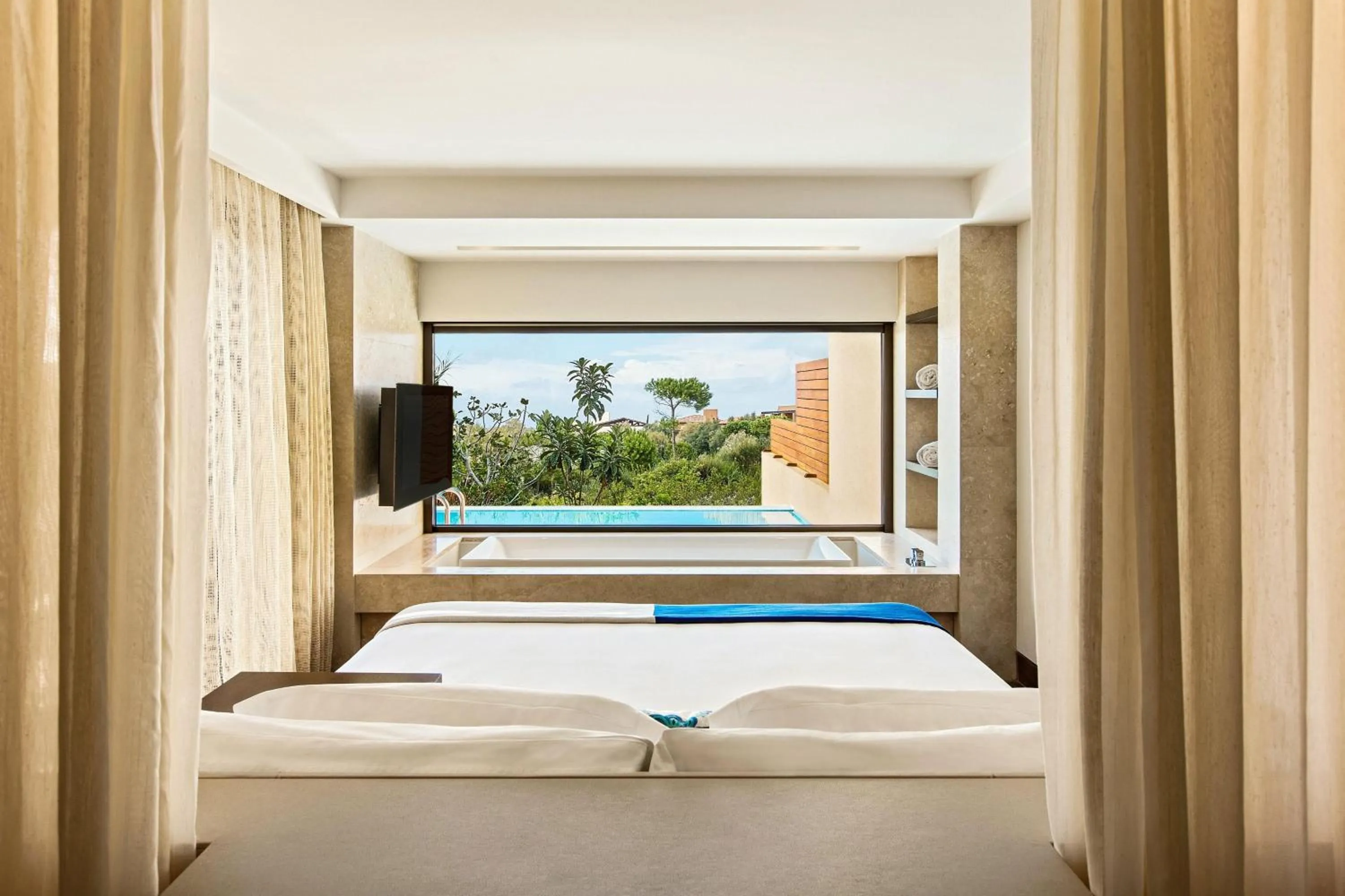 Photo of the whole room, Bed in The Romanos, a Luxury Collection Resort, Costa Navarino