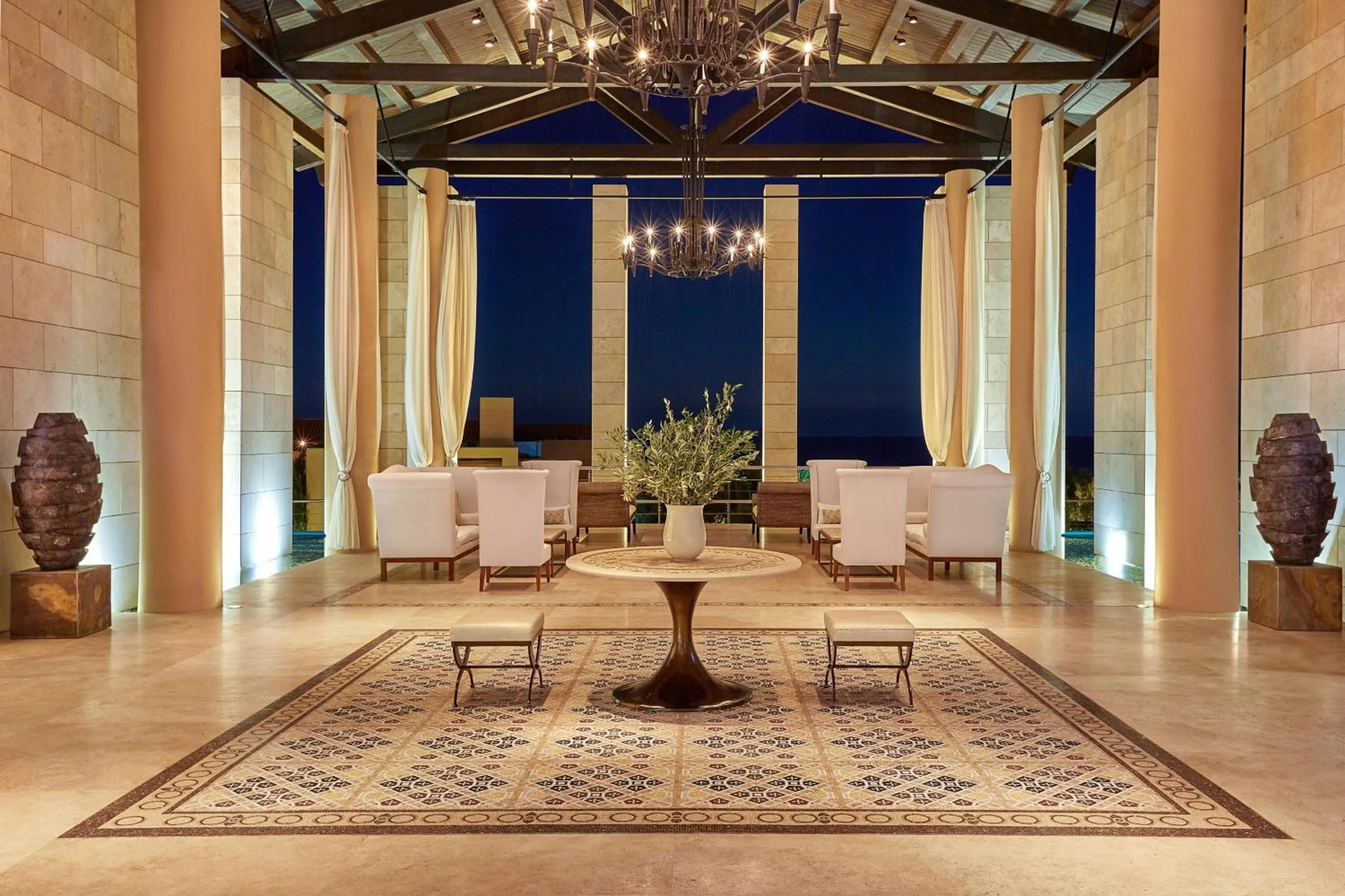 Lobby or reception in The Romanos, a Luxury Collection Resort, Costa Navarino