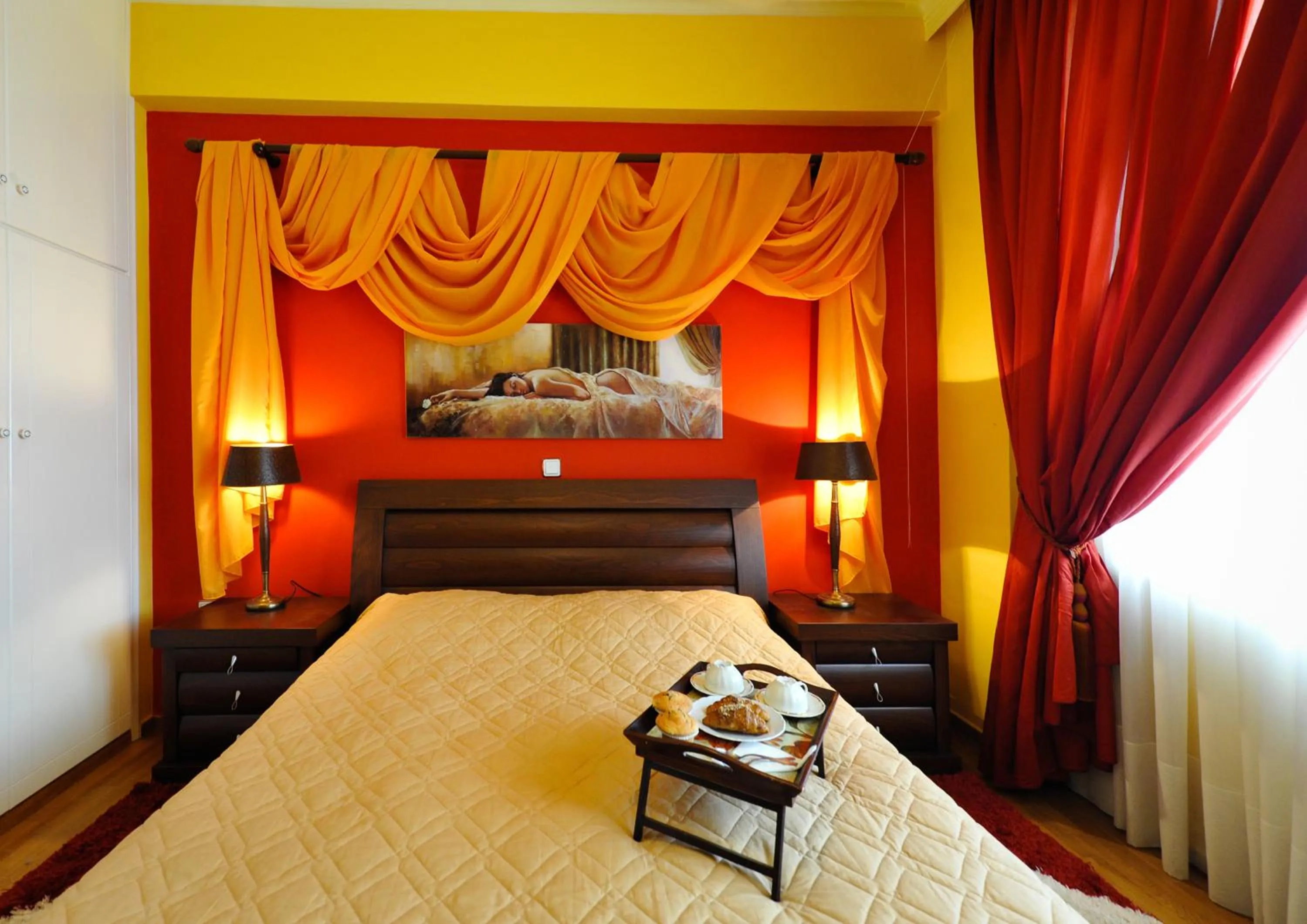 Bed in Verga Apartments & Suites