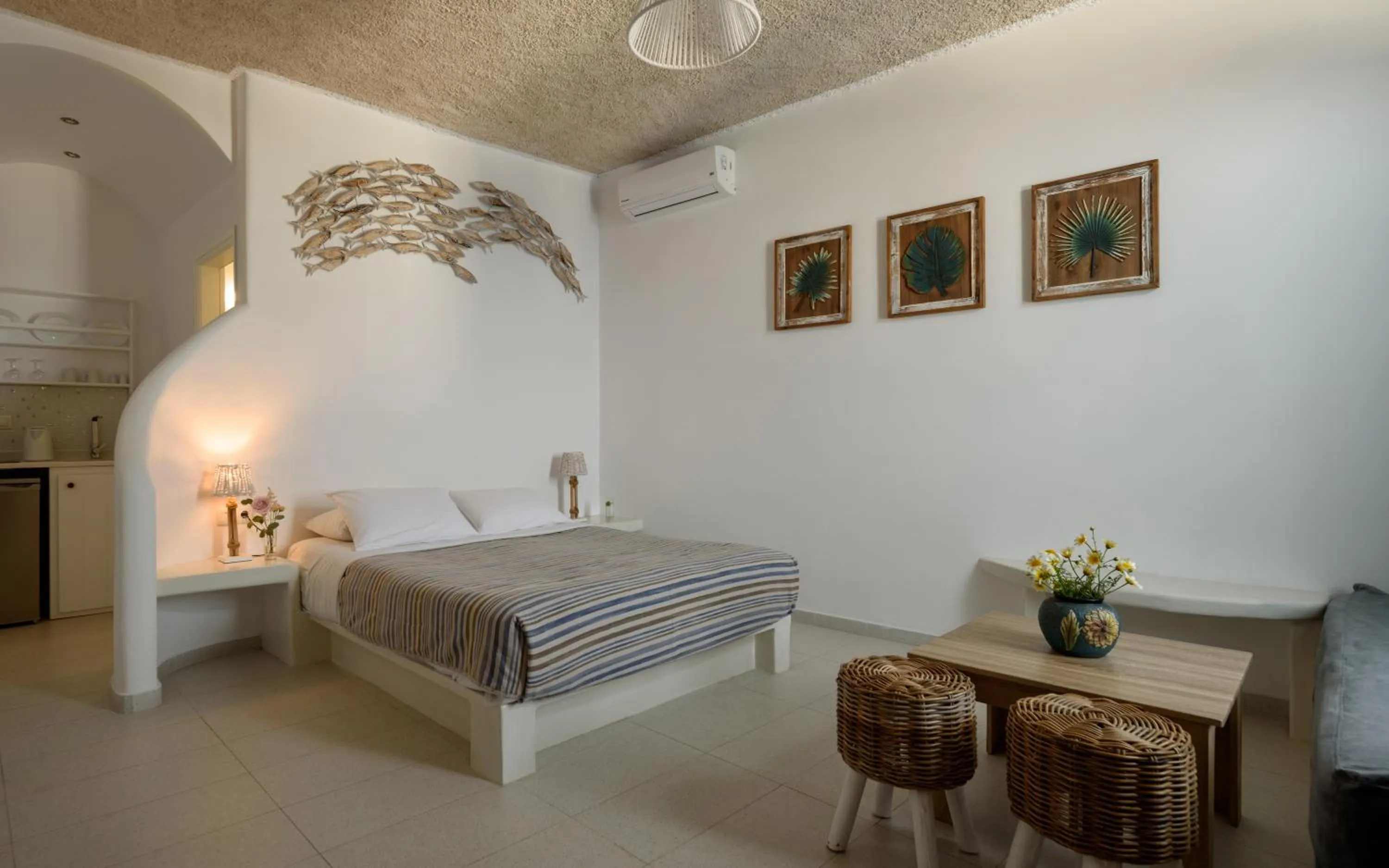 Bed in Vallas Apartments & Villas