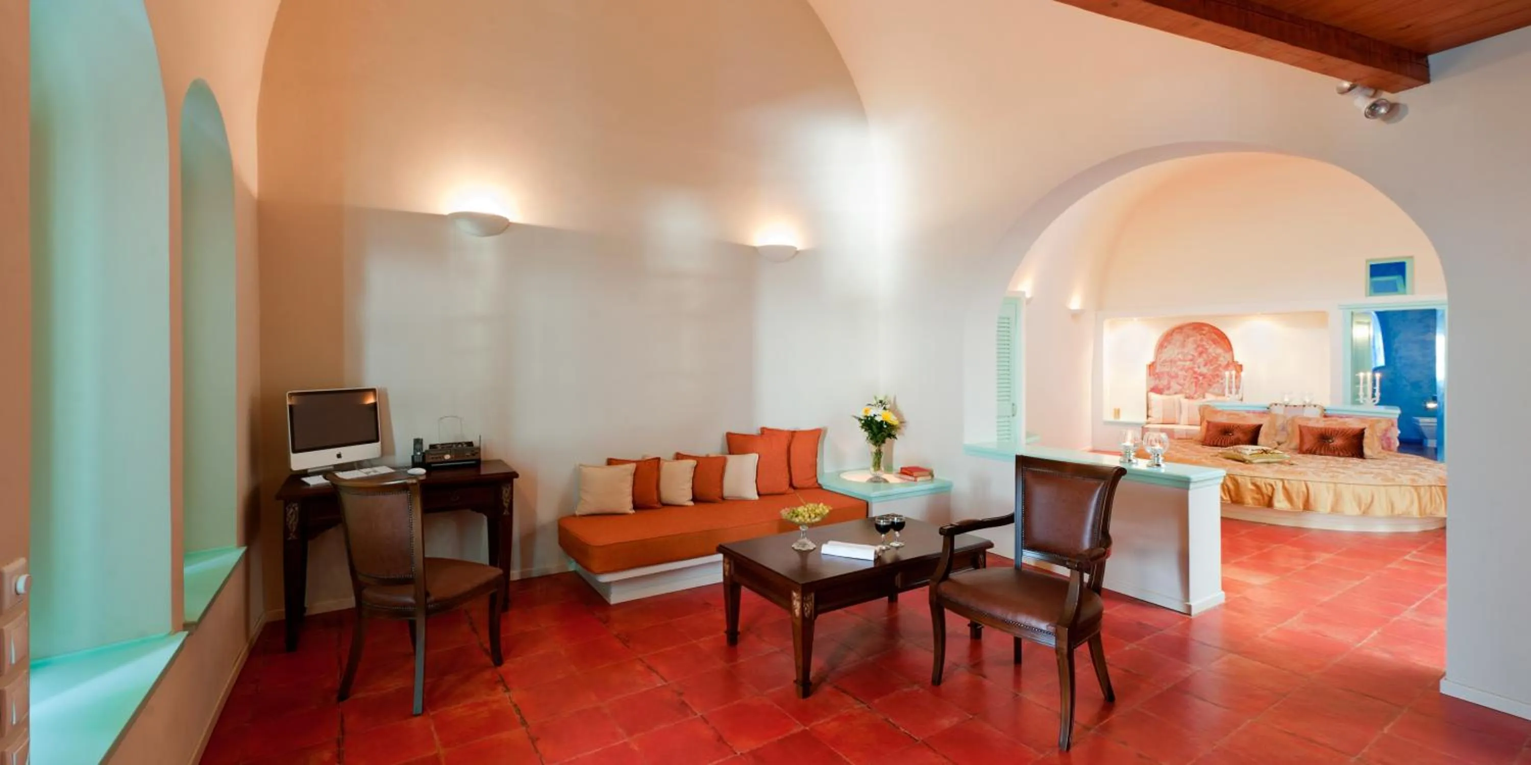 Seating area in Vallas Apartments & Villas