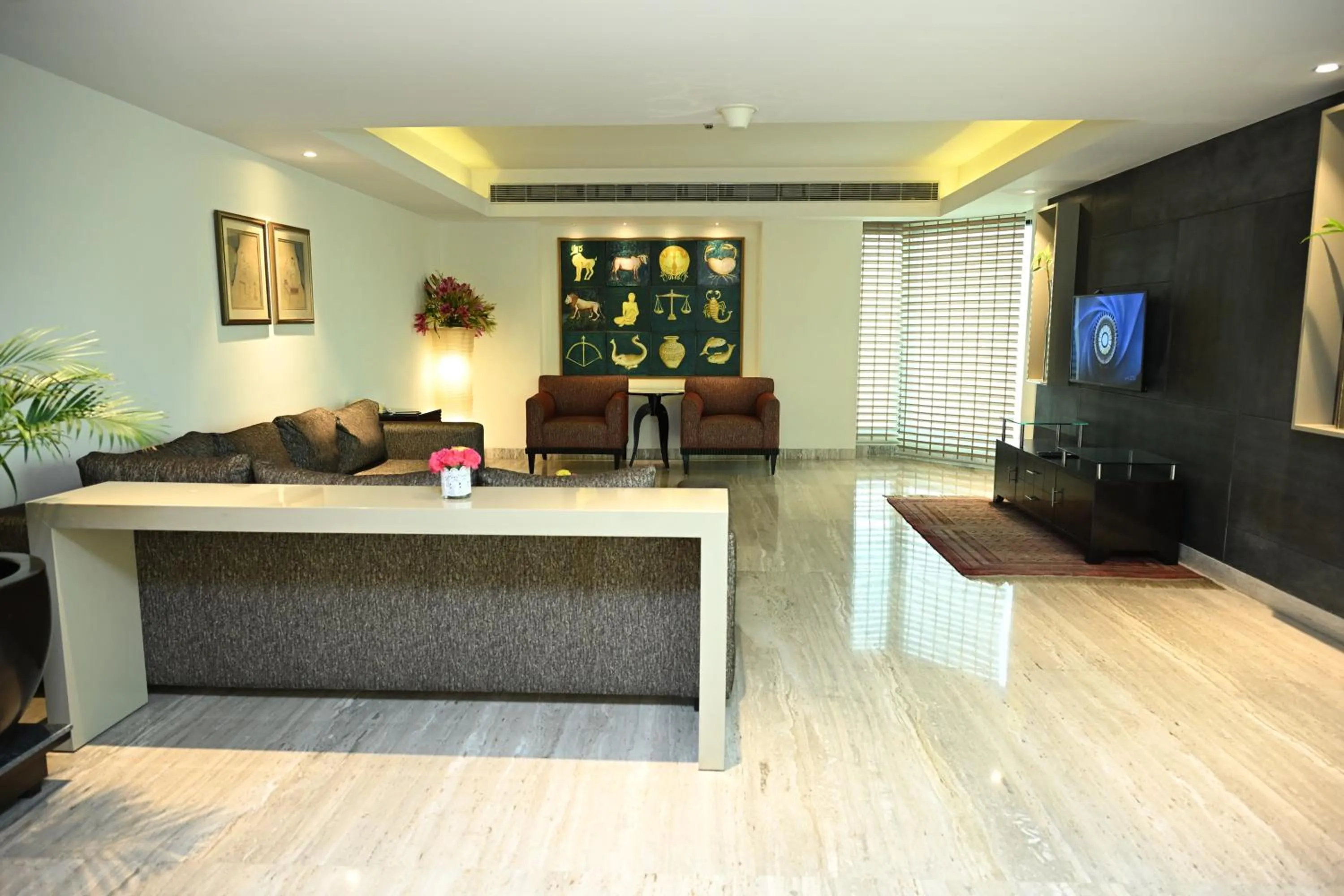 Seating area in The LaLiT New Delhi