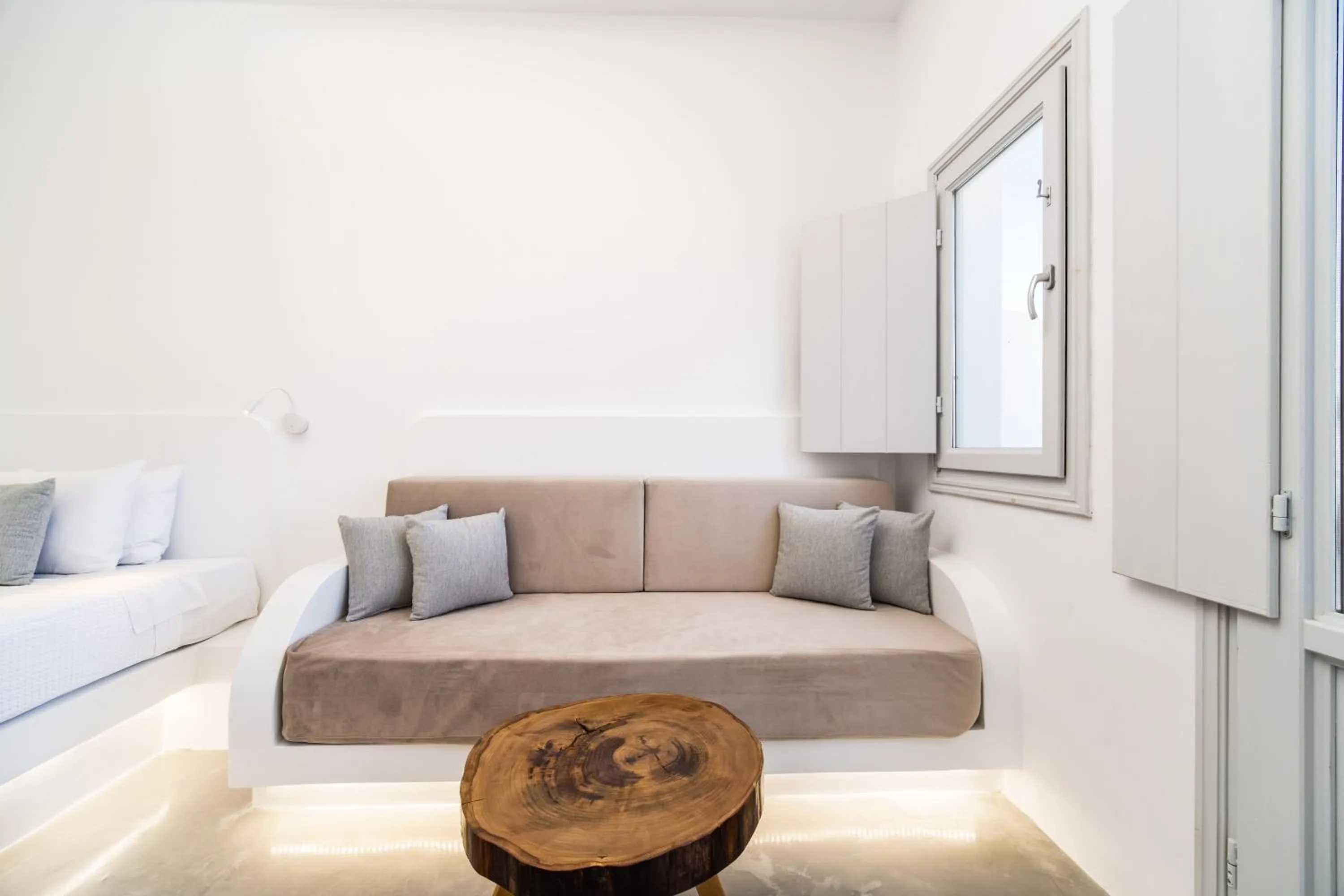 Seating area in Serenità Luxury Suites