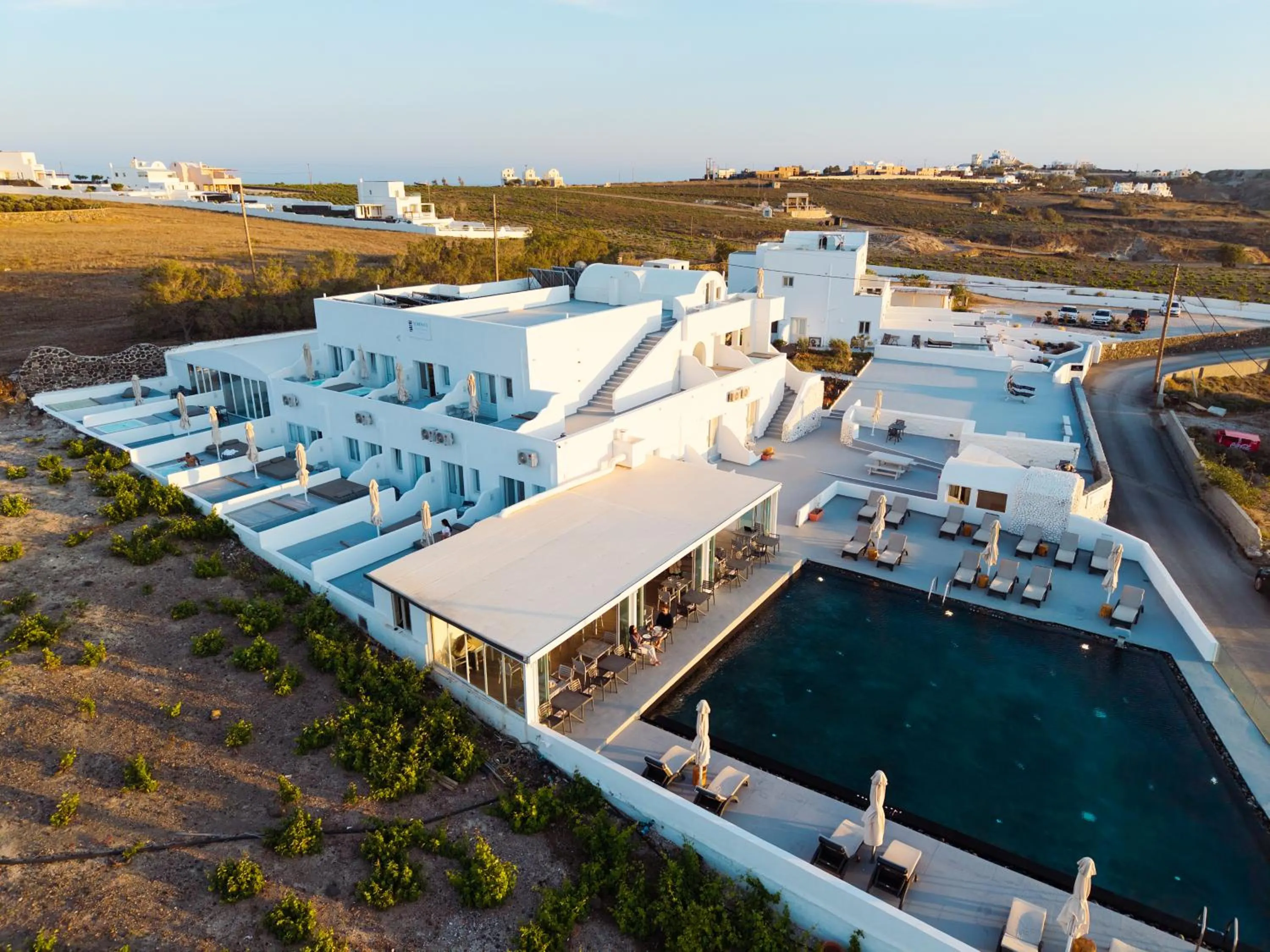 Bird's eye view in Serenità Luxury Suites