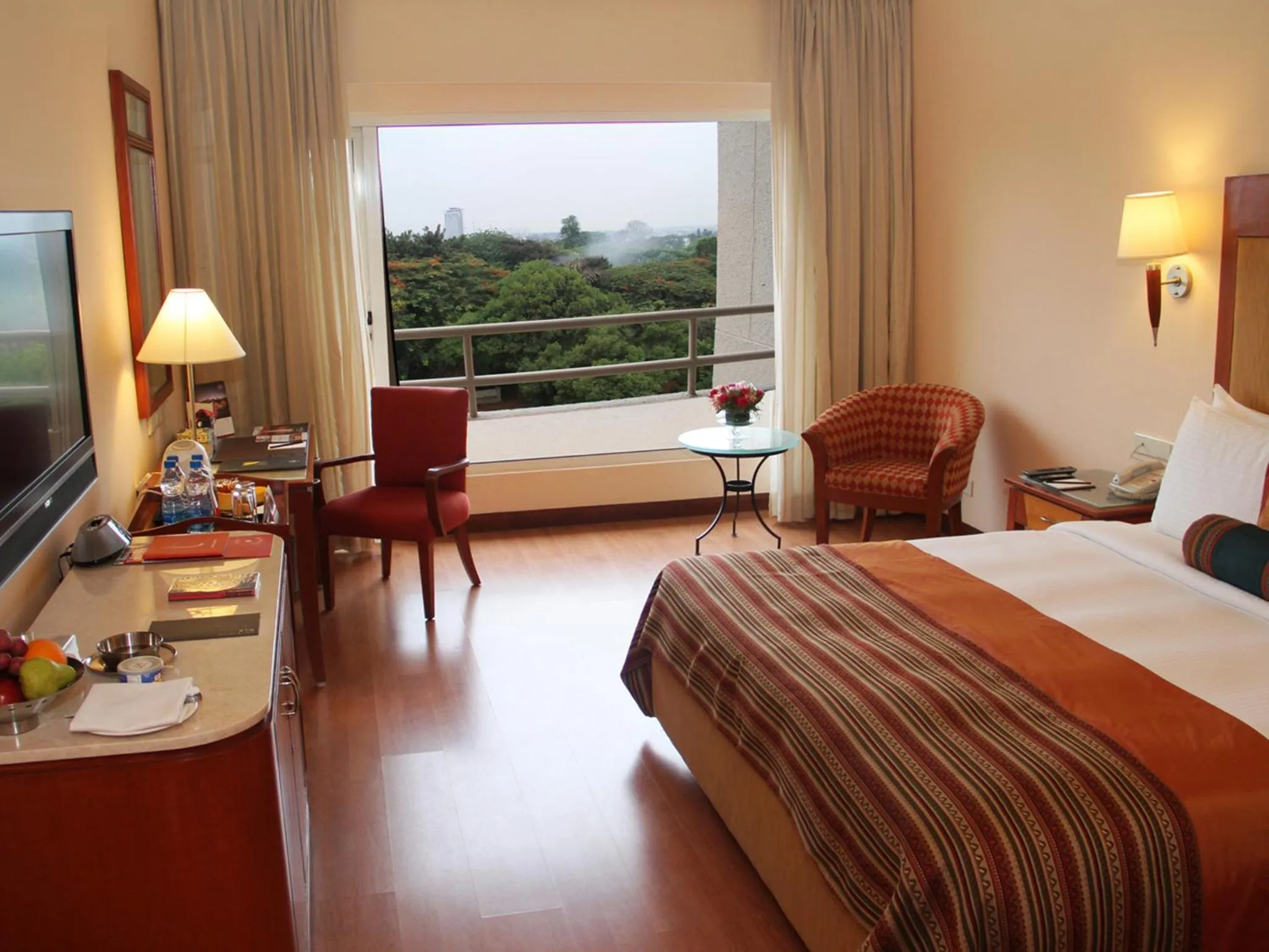 View (from property/room), Bed in The Lalit Ashok