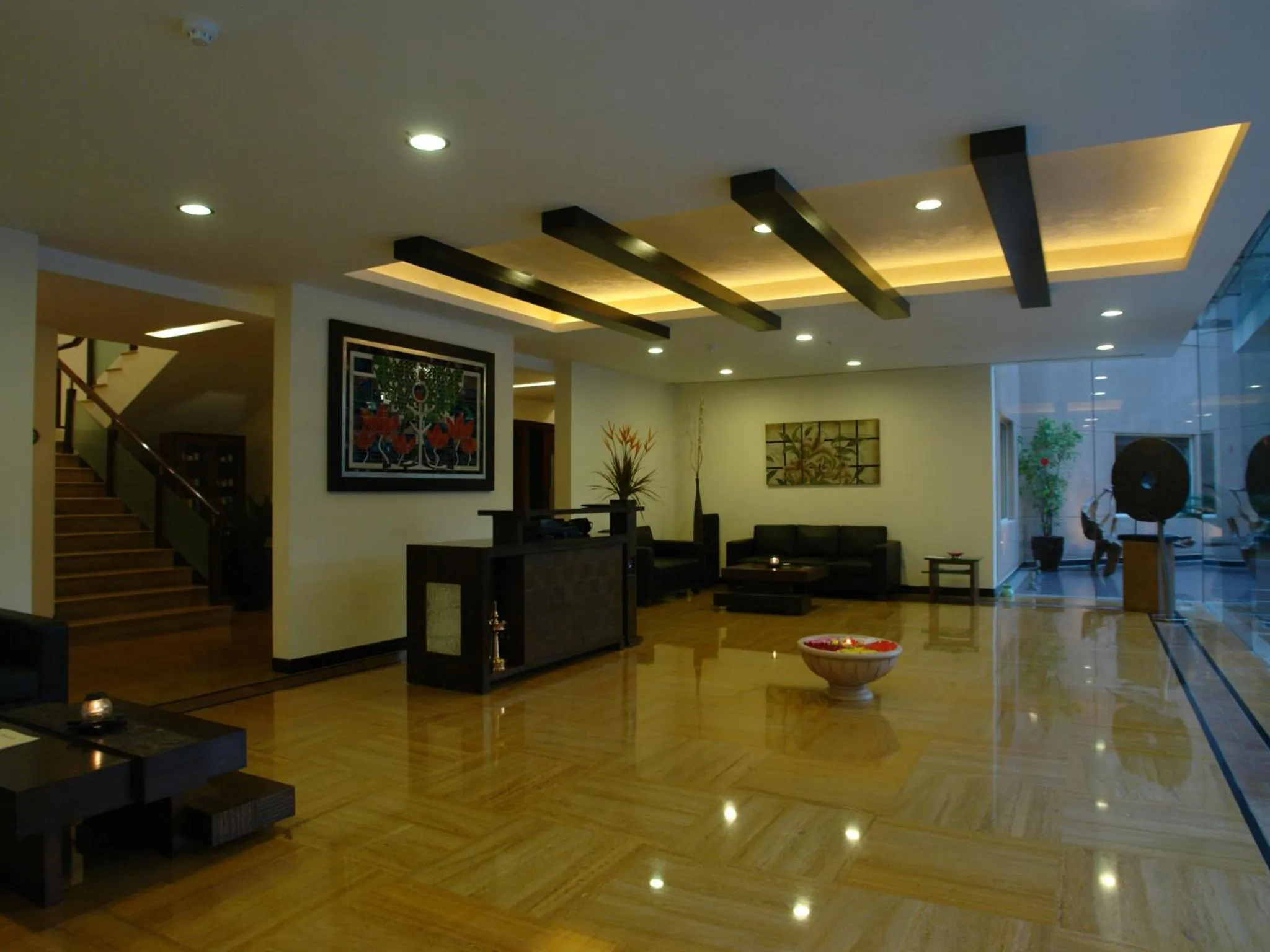 Lobby or reception in The Lalit Ashok