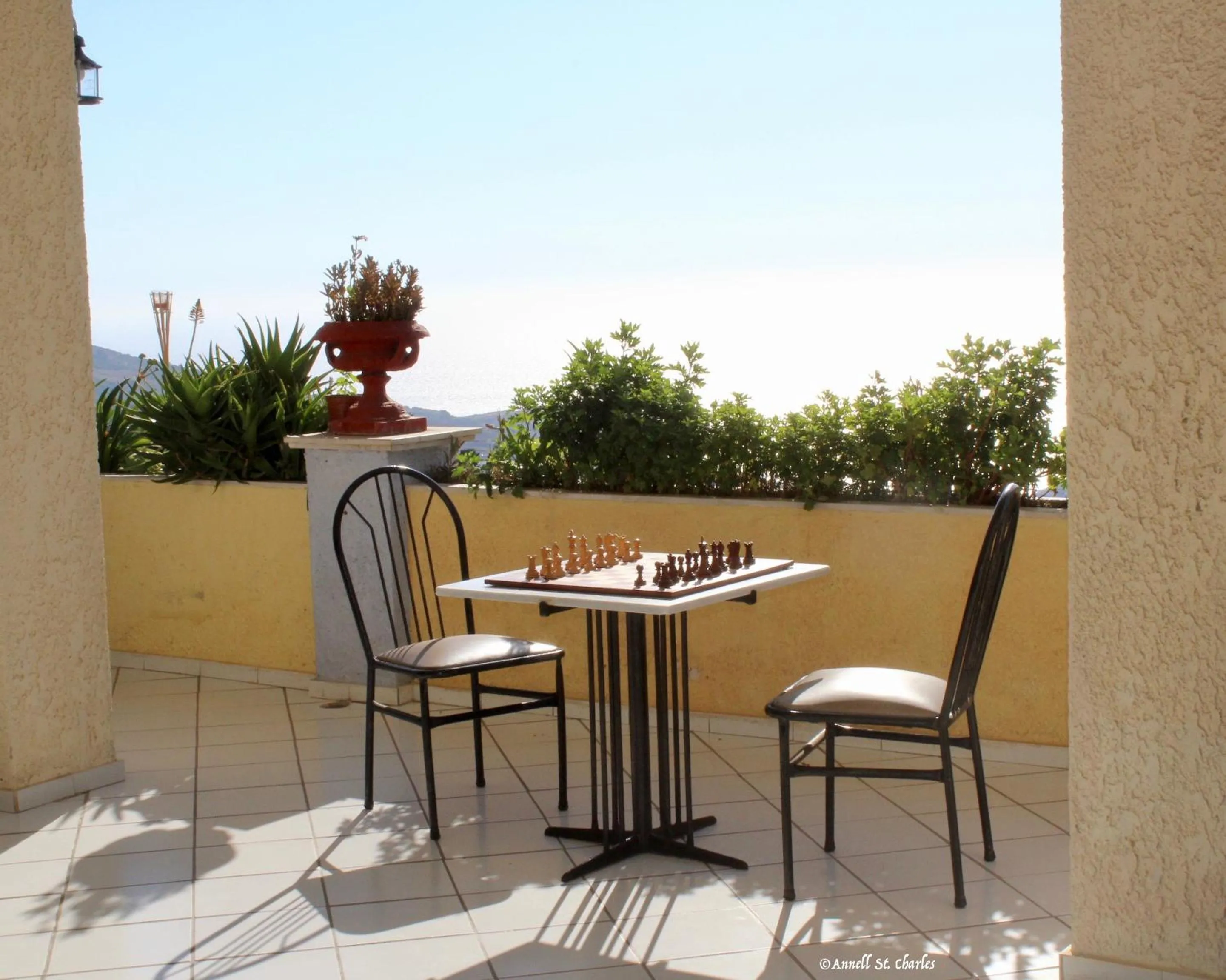 Patio in Sariza Spring Hotel