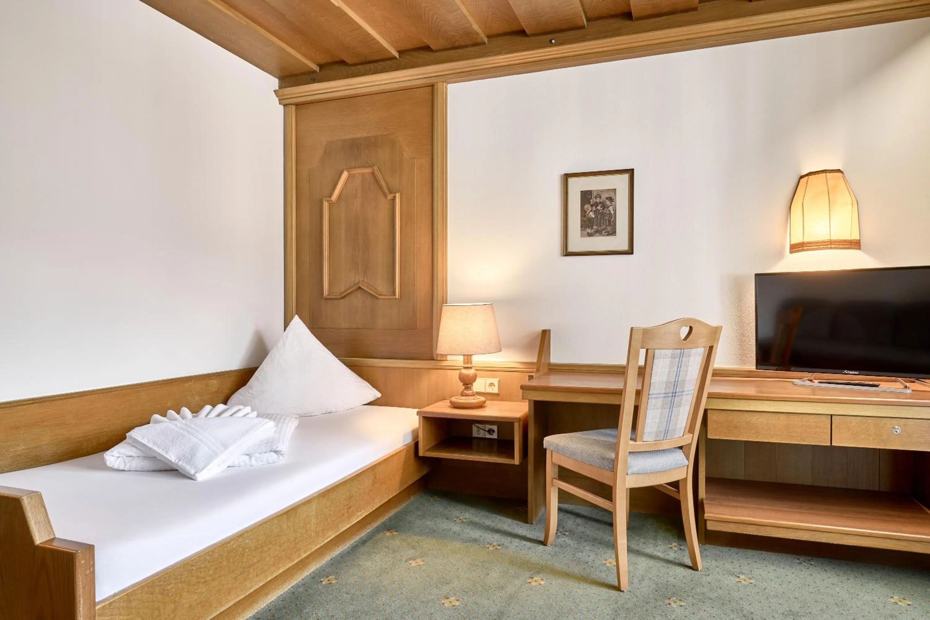 Bed in Hotel Auderer