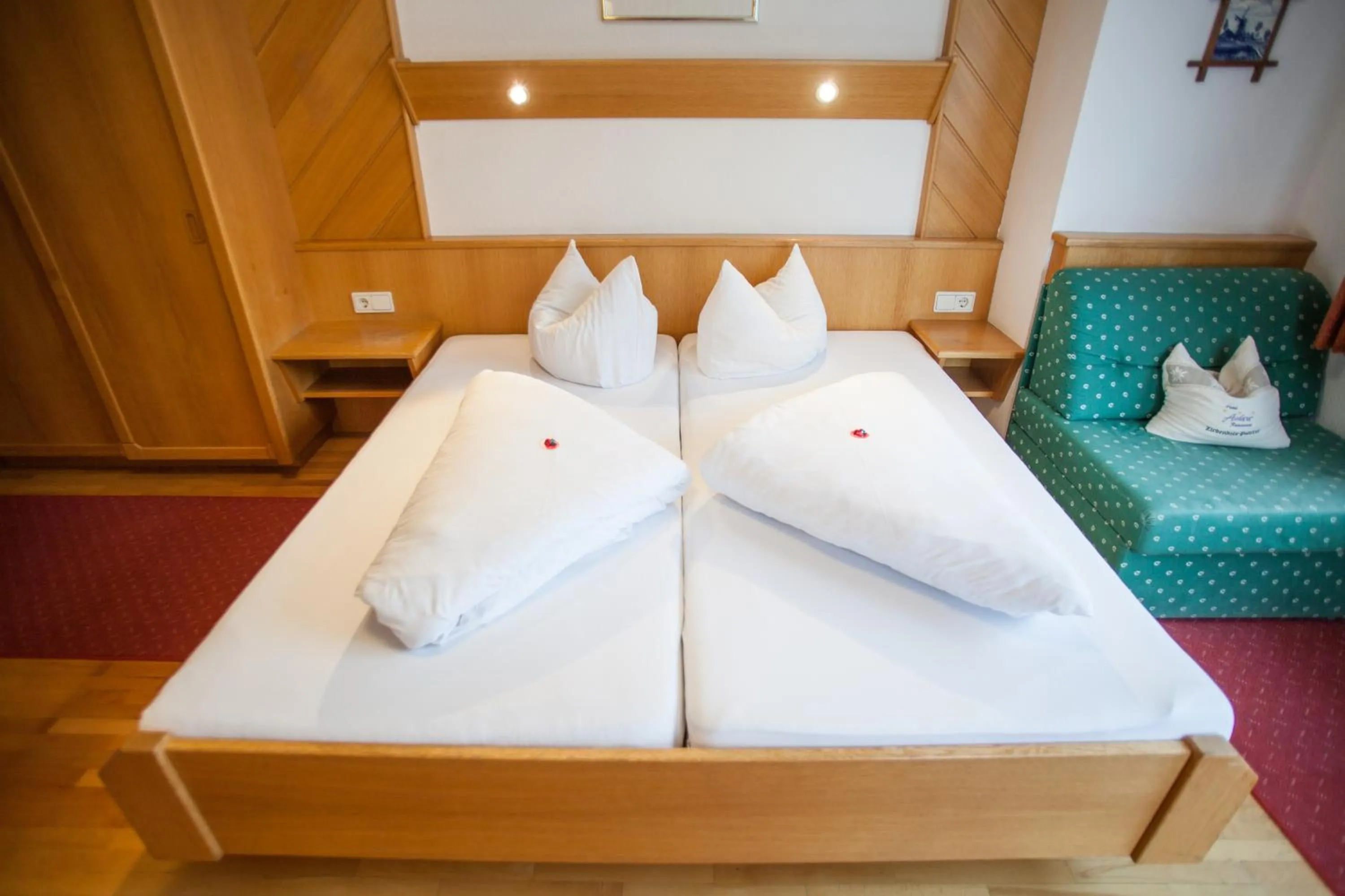 Bed in Hotel Auderer