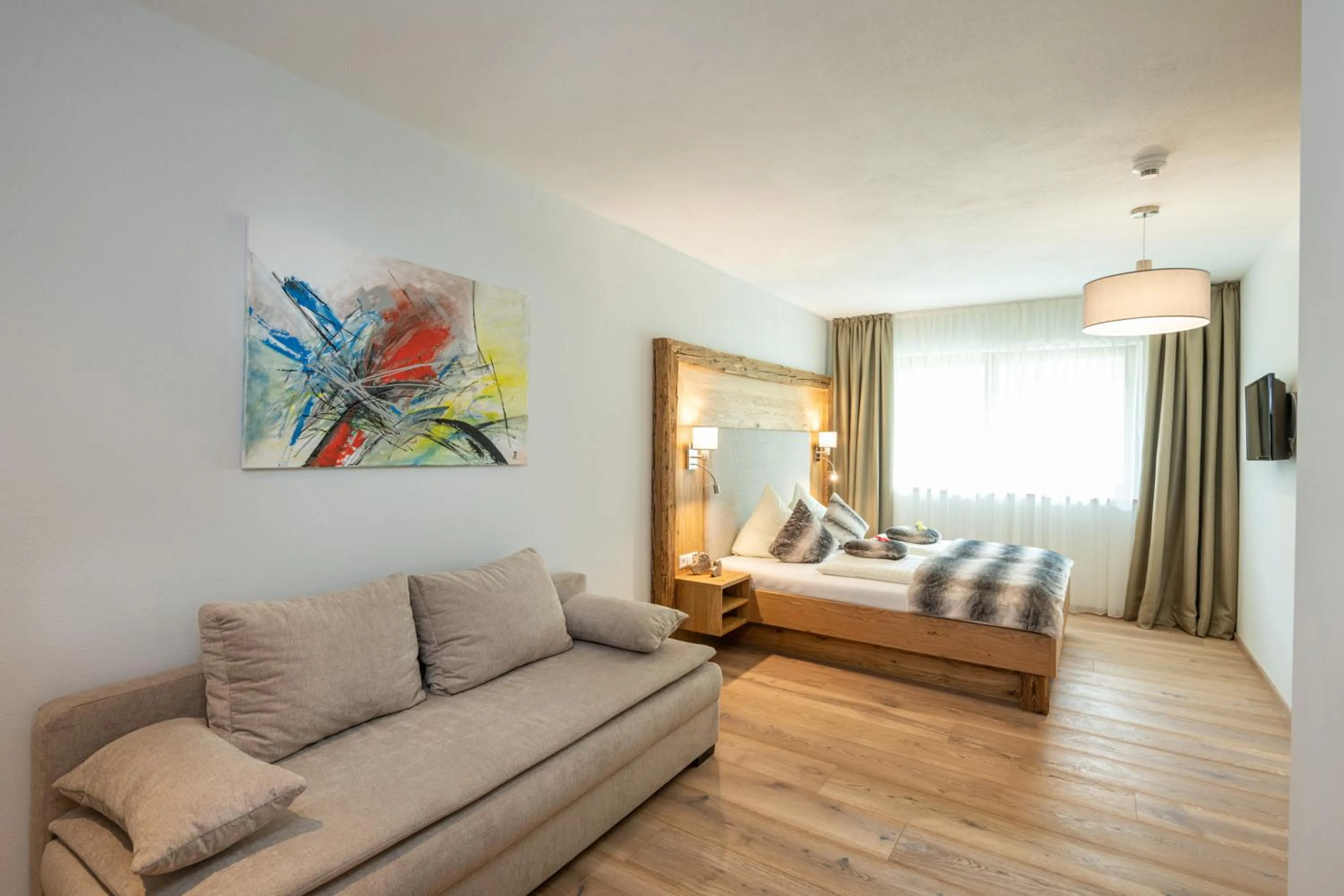 Photo of the whole room, Bed in Natur & Familienhotel Der Stieglerhof