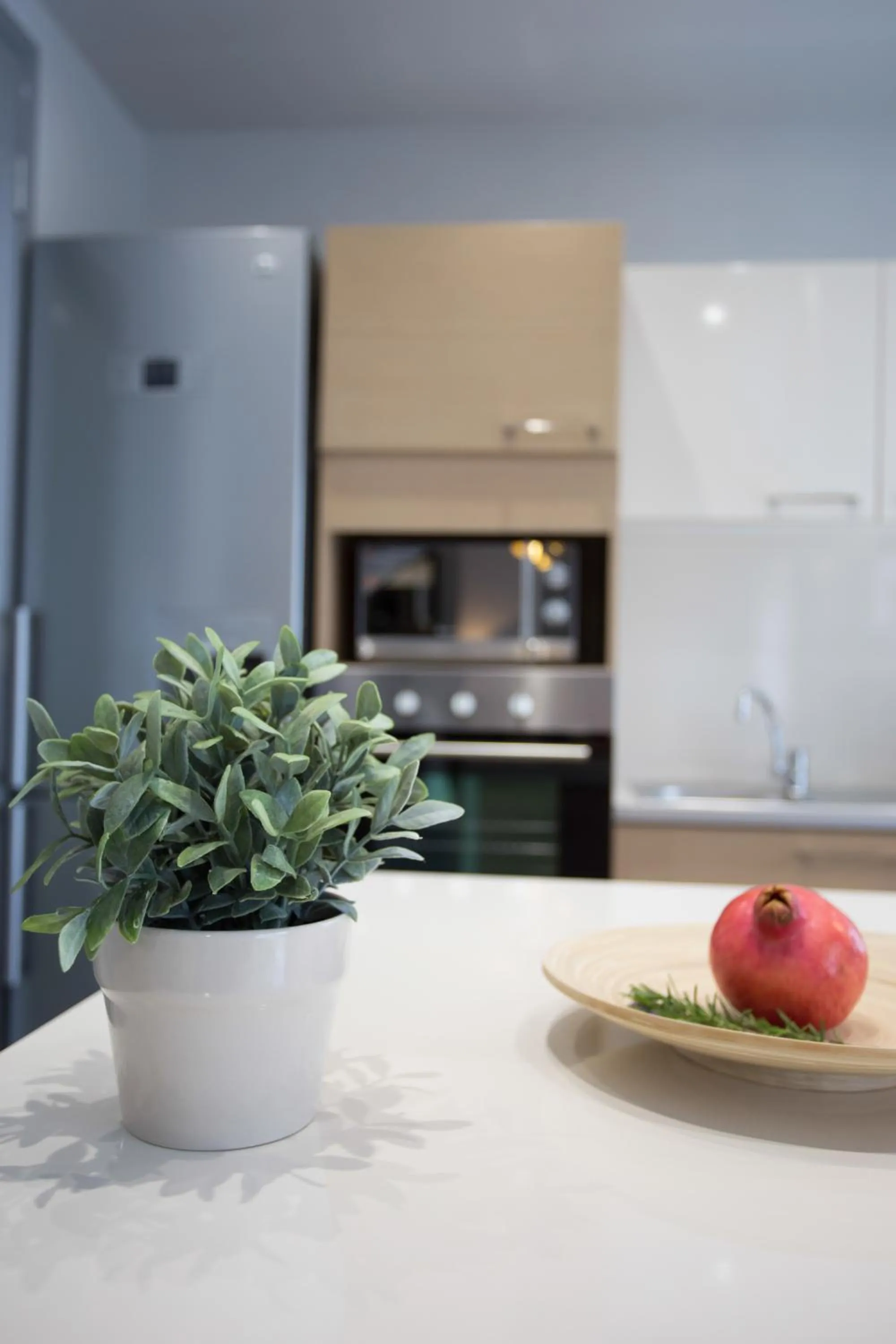 Kitchen or kitchenette in Polis Apartments