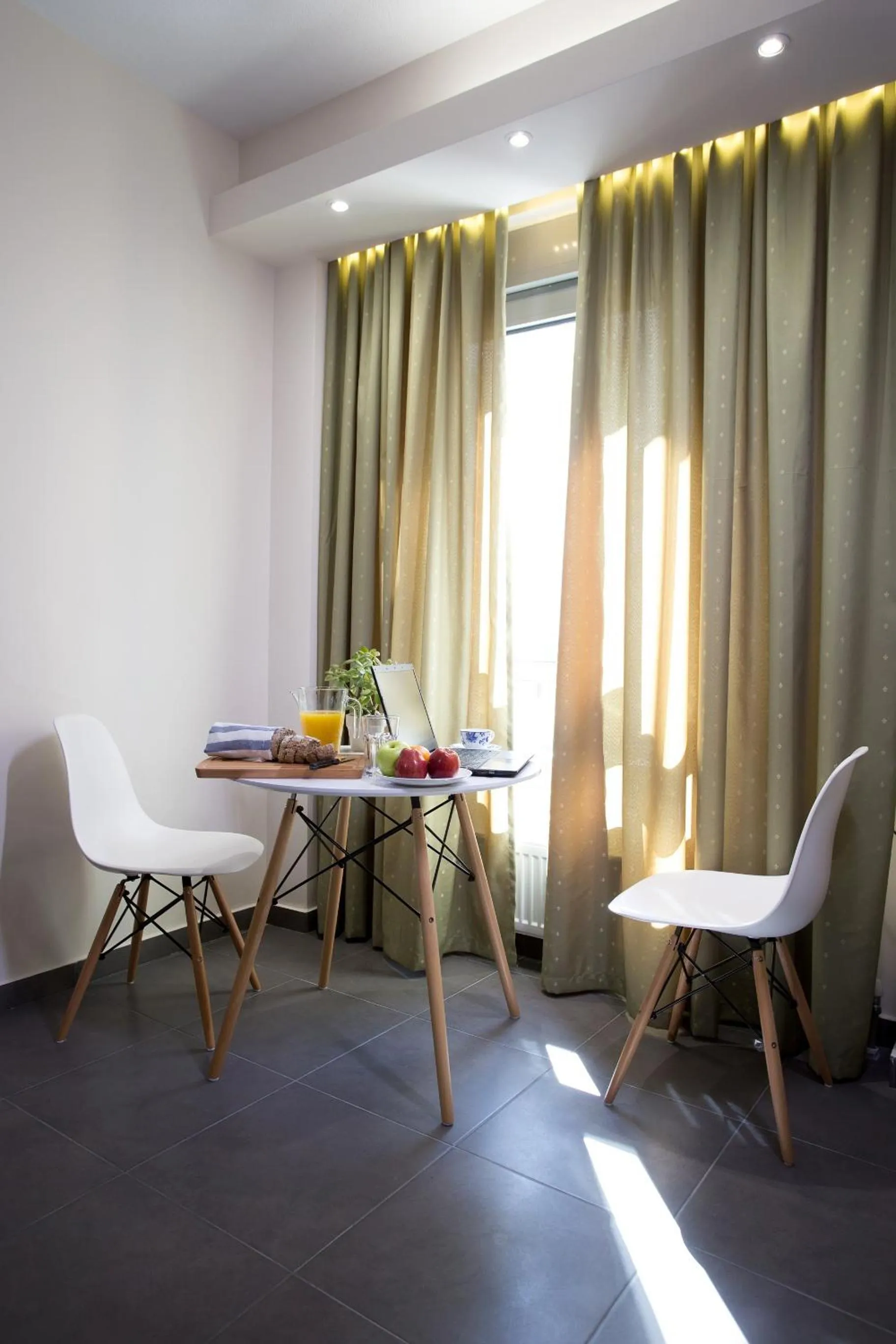 Seating area in Polis Apartments