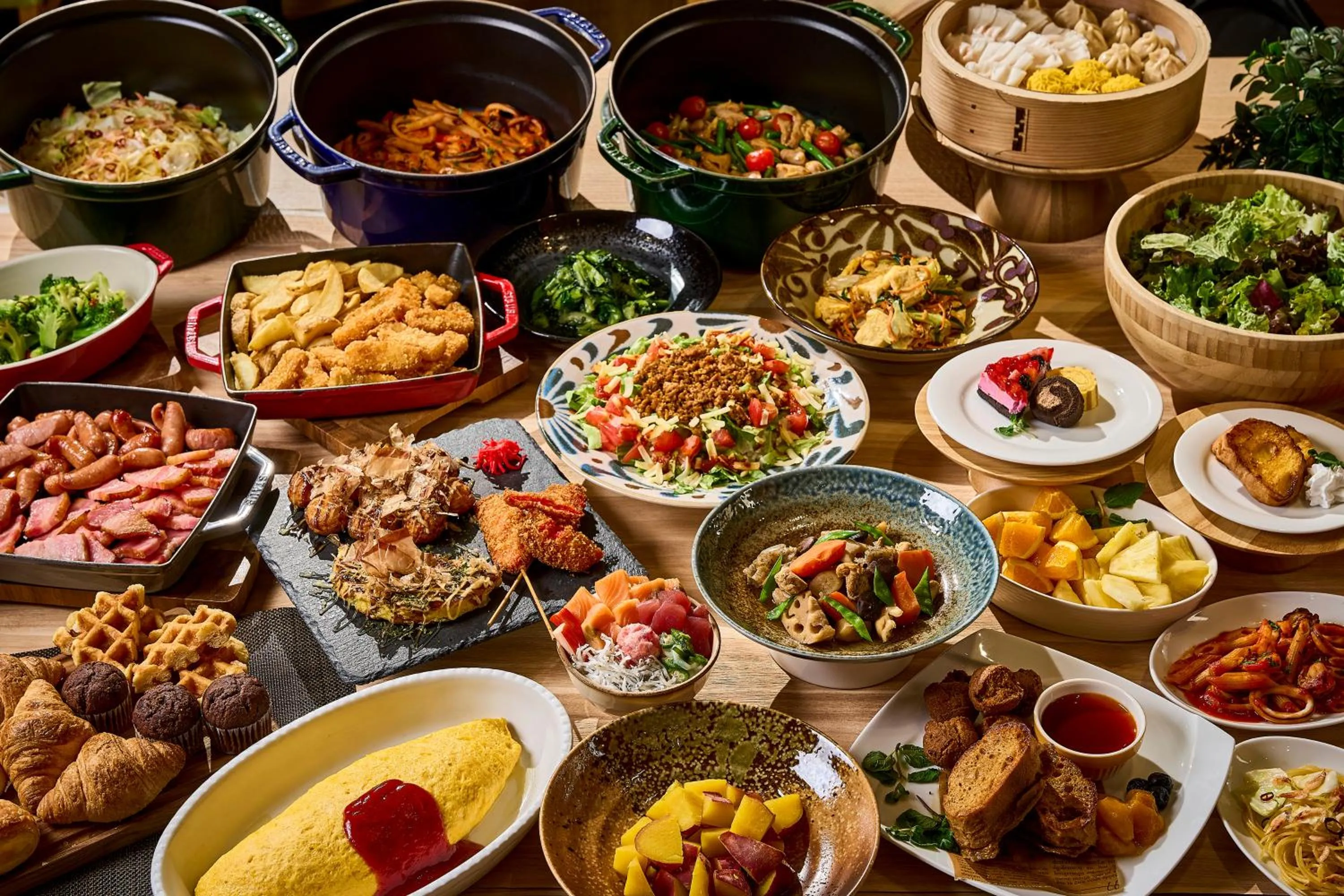 Buffet breakfast in Hotel Sobial Osaka Dome