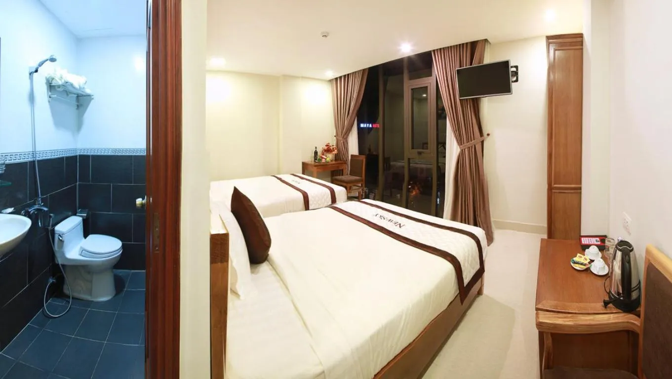 Bed in New Sky Hotel