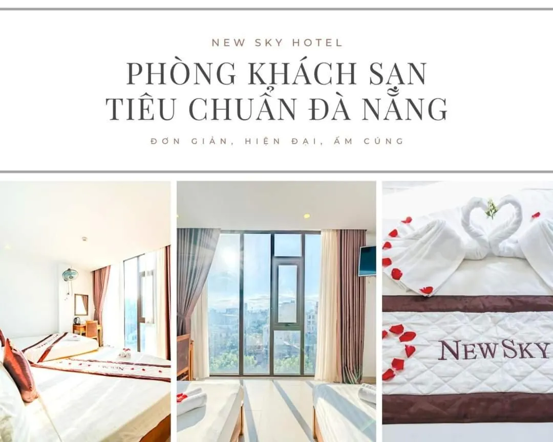 Bed in New Sky Hotel