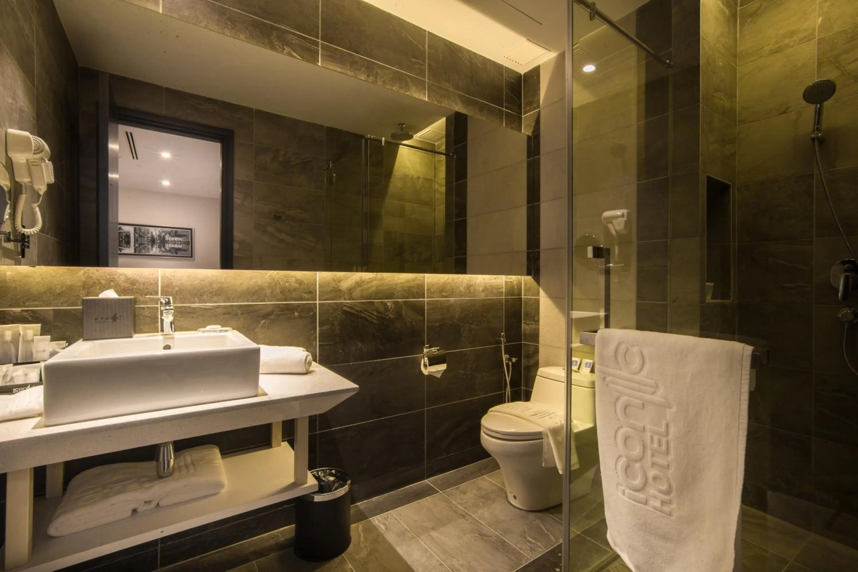 Shower in Iconic Hotel